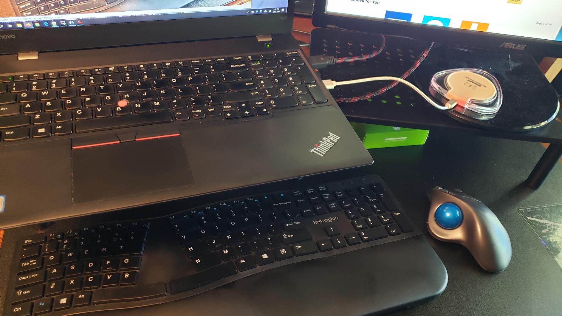 Kensington Pro Fit Ergonomic Wireless Keyboard, Bluetooth - Black (K75401US) customer photo 1