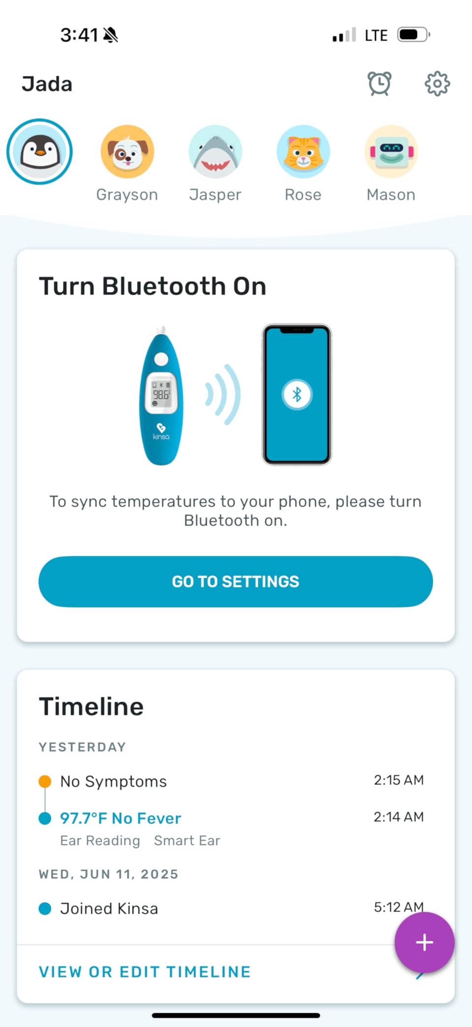 Kinsa Smart Ear Thermometer for Adults, Kids and Babies, Infrared in-Ear Digital Thermometer, App-Connected Fever and Symptom Tracking customer photo 1