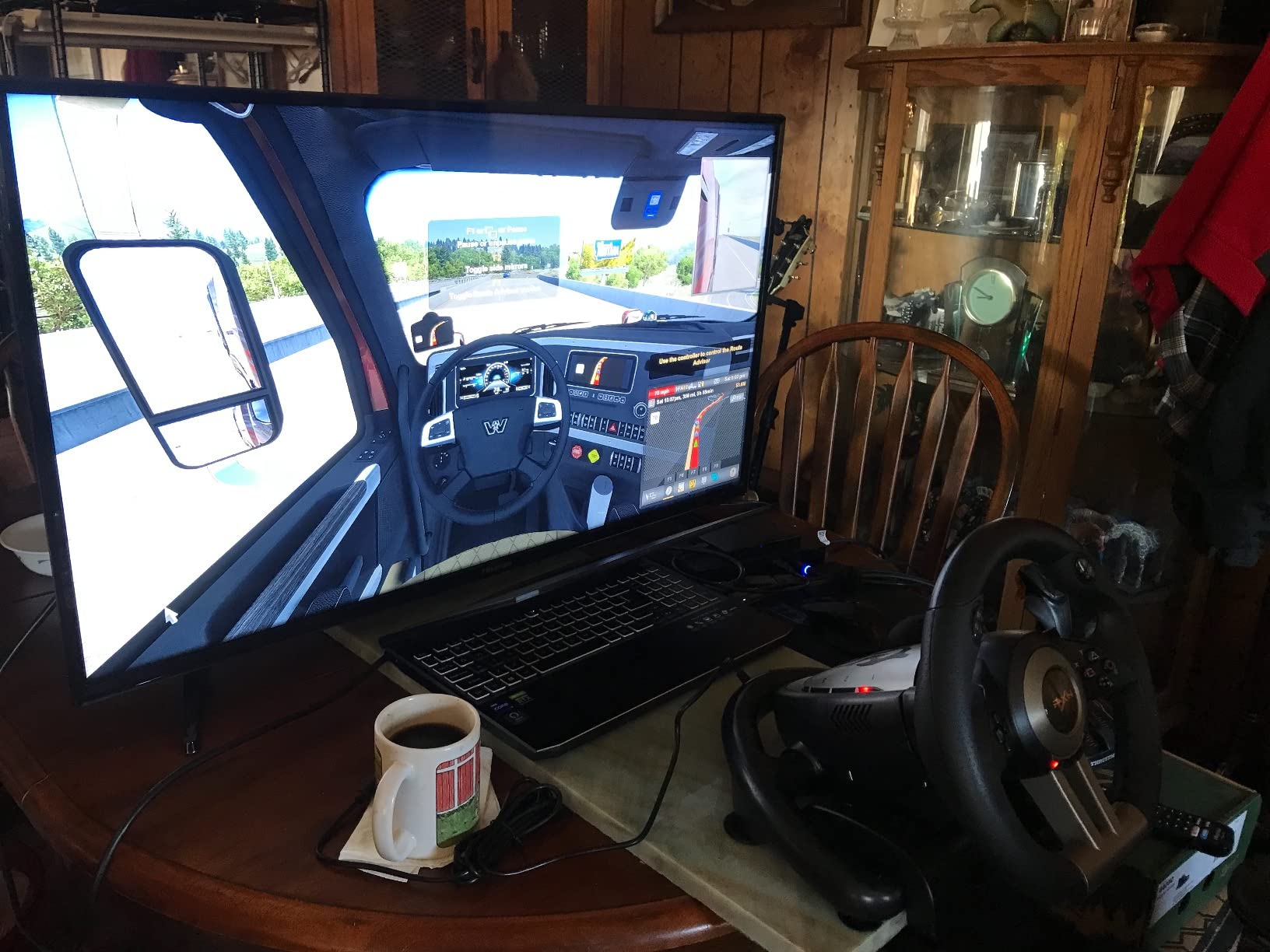 PXN PC Racing Wheel, V3 PRO 180 Degree Universal Usb Car Sim Race Steering Wheel with Pedals for PC, PS3, PS4, Xbox One, Xbox Series X/S, Switch (Black) customer photo 1