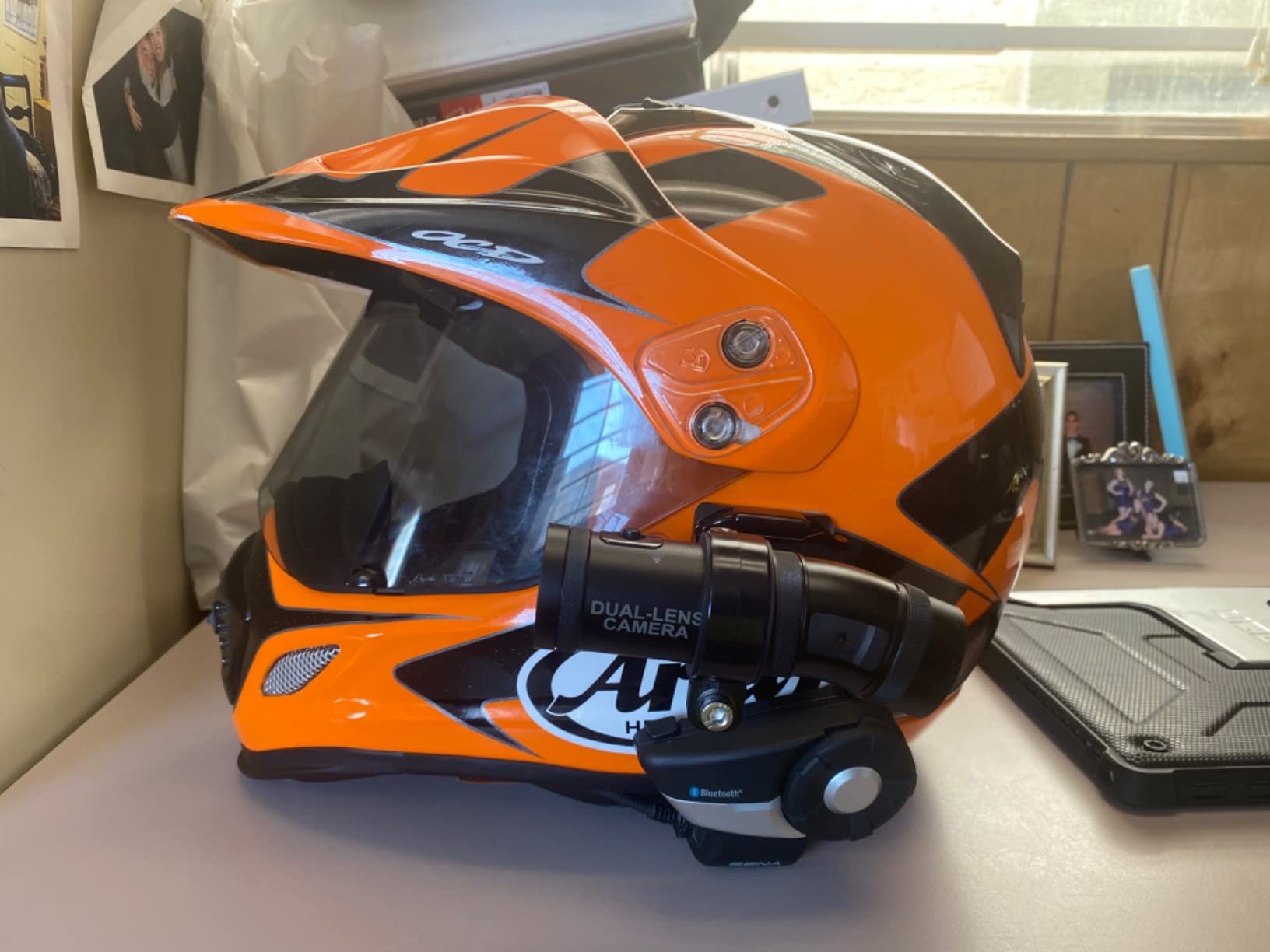 DC-1 Advanced Dual Lens Helmet Camera Front and Rear Record for Motorcycle/Cycle Camera and Horse Riding Cameras customer photo 2