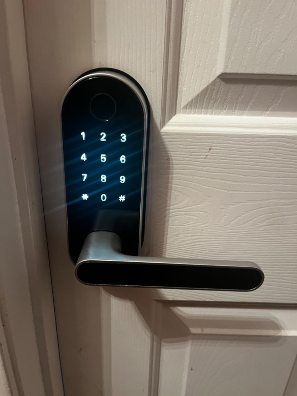 Fingerprint Smart Door Lock with Handle and Keypad - No More Lost Keys, Keyless Entry and Remote Access for Home, Kids, Airbnb and Rental Property, DIY Install, Alexa and Google Compatible customer photo 2