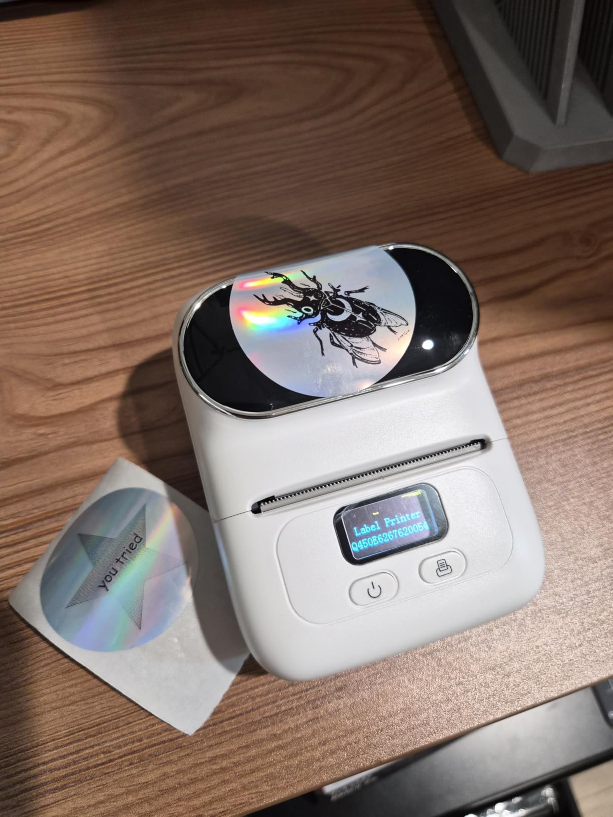 Phomemo Label Printer - M110 Thermal Label Printer Barcode Label Maker Mini Bluetooth Sticker Printer for Small Business, Home, Office, Logo, Address, Name Tag, Clothing, Organizing, Pink customer photo 2