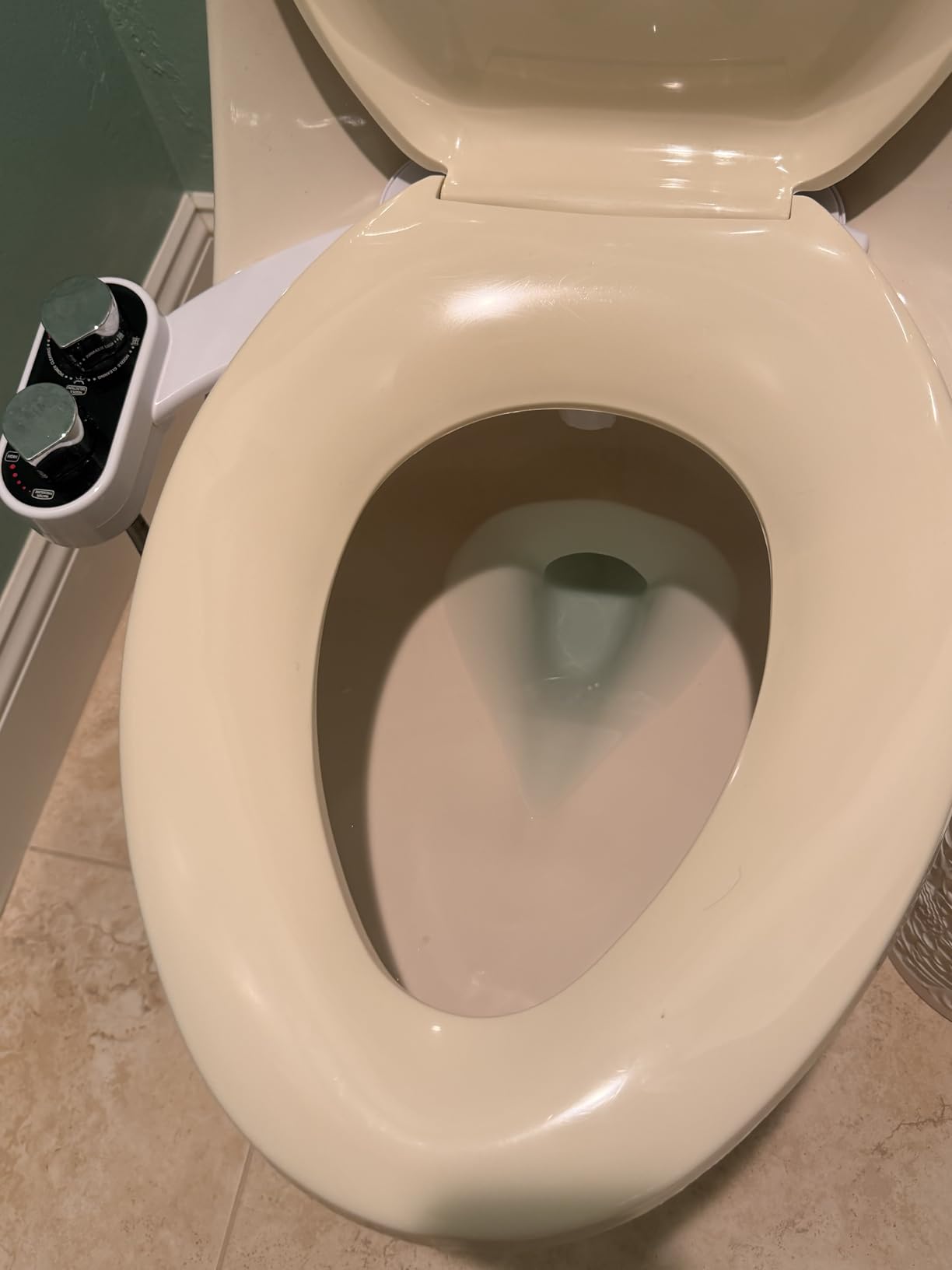 CLEAR REAR Bidet Attachment for Toilet Seat - Non-Electric with Self Cleaning Nozzles, Leak Proof Connectors, Adjustable Water Spray, Rear & Feminine Wash - Hygienic Bathroom Upgrades (Black) customer photo 2