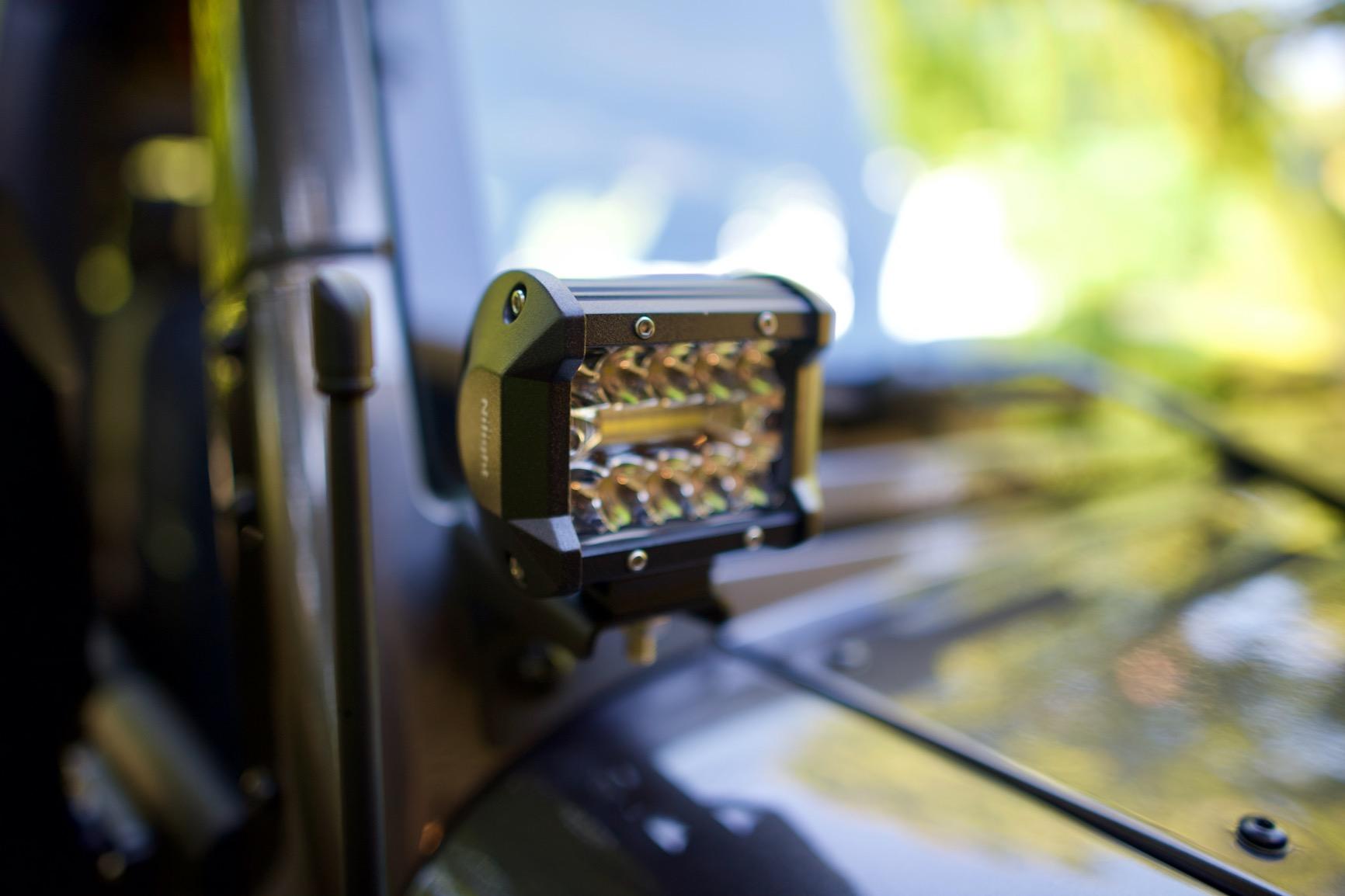 Nilight 20 Inch 420W Triple Row Flood Spot Combo Led Light Bar 4PCS 4Inch 60W LED Pods Driving Boat Lights Led Off Road Trucks Lights , 2 Years Warranty (ZH415), Black customer photo 2
