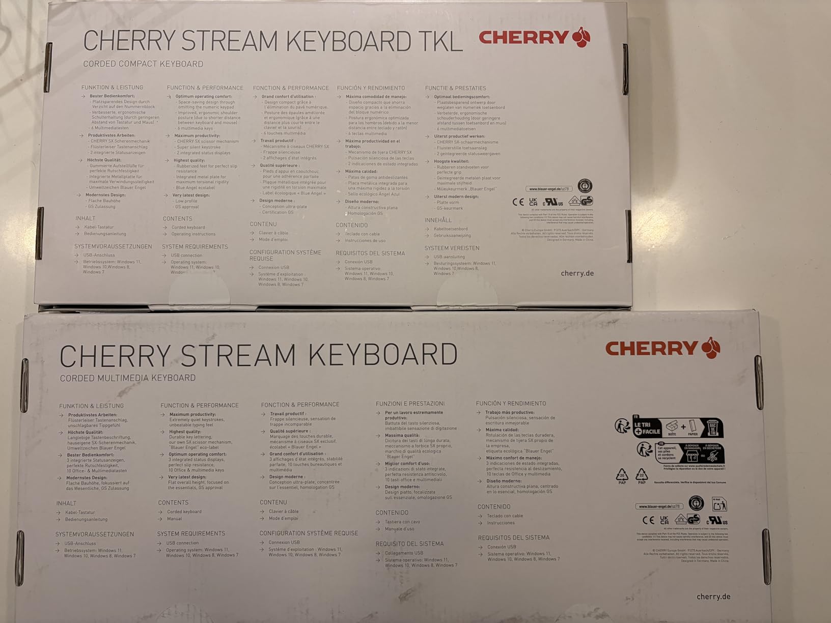 Cherry Stream Keyboard, Wired Keyboard for PC/Laptop, Whisper Quiet Silent Keys, Unique Typing Feel, Slim Design, SX Scissor Switches, USB-A, QWERTY, Black customer photo 1