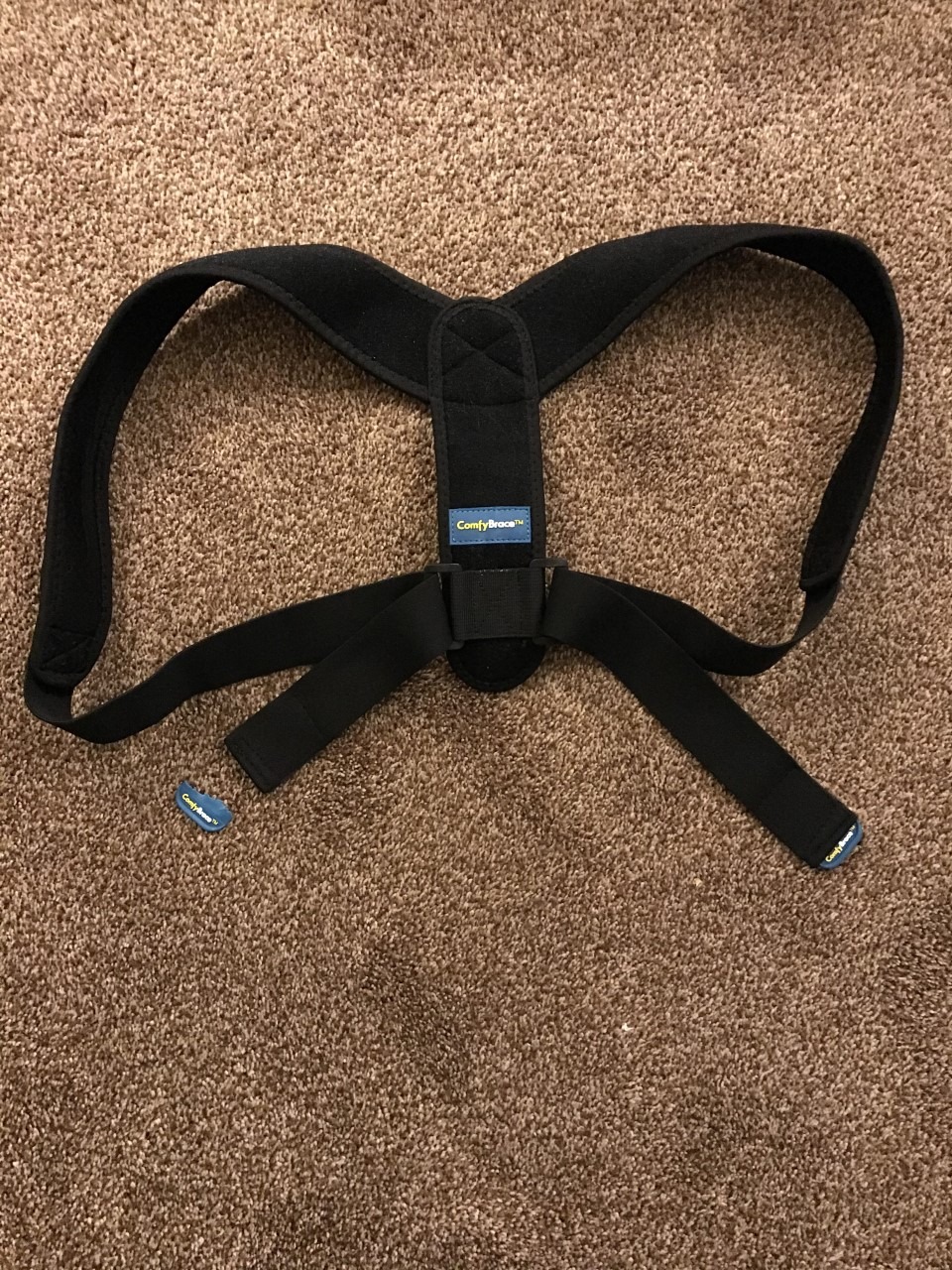 ComfyBrace Posture Corrector-Back Brace for Men and Women- Fully Adjustable Straightener for Mid, Upper Spine Support- Neck, Shoulder, Clavicle and Back Pain Relief-Breathable customer photo 2
