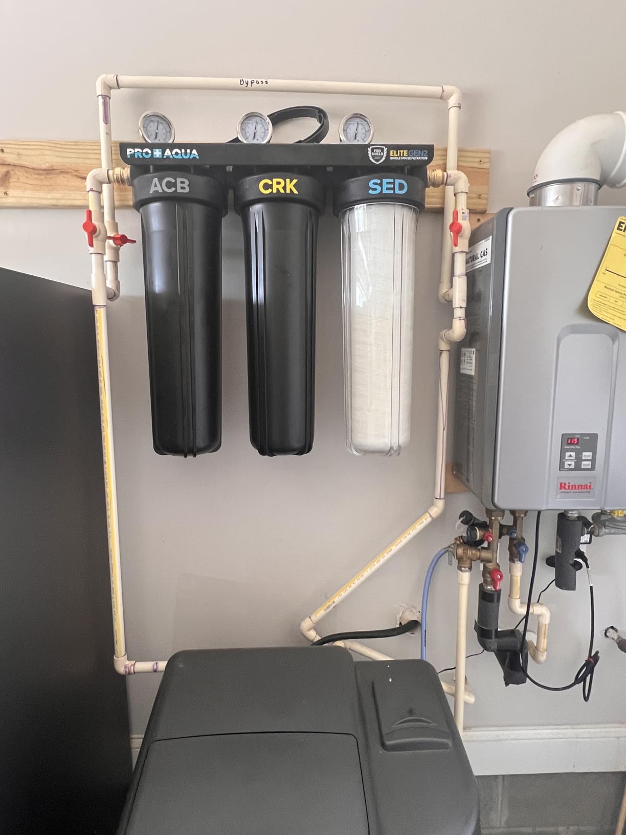 PRO+AQUA Elite Series GEN2 PRO-100-E 3-Stage Whole House Water Filtration System for City & Well Water customer photo 1