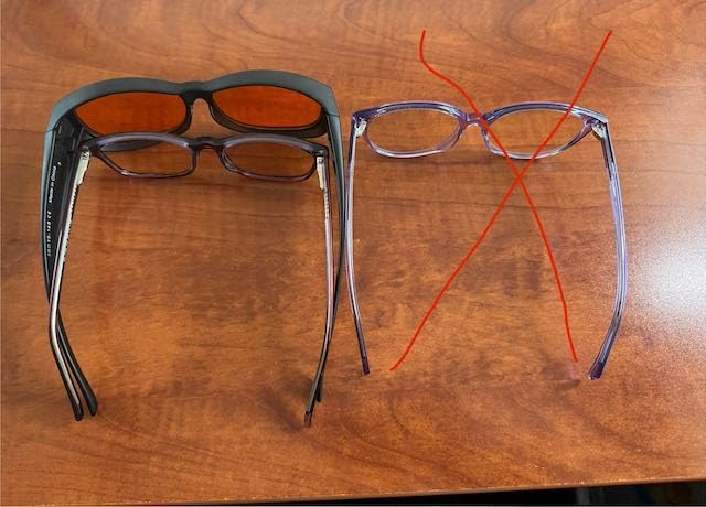 Fit Over 99.9% Blue Light Blocking Glasses for Sleep - Amber Nighttime Eyewear - Turn your Prescription & Reading Glasses Into World-Class Blue Blockers customer photo 1