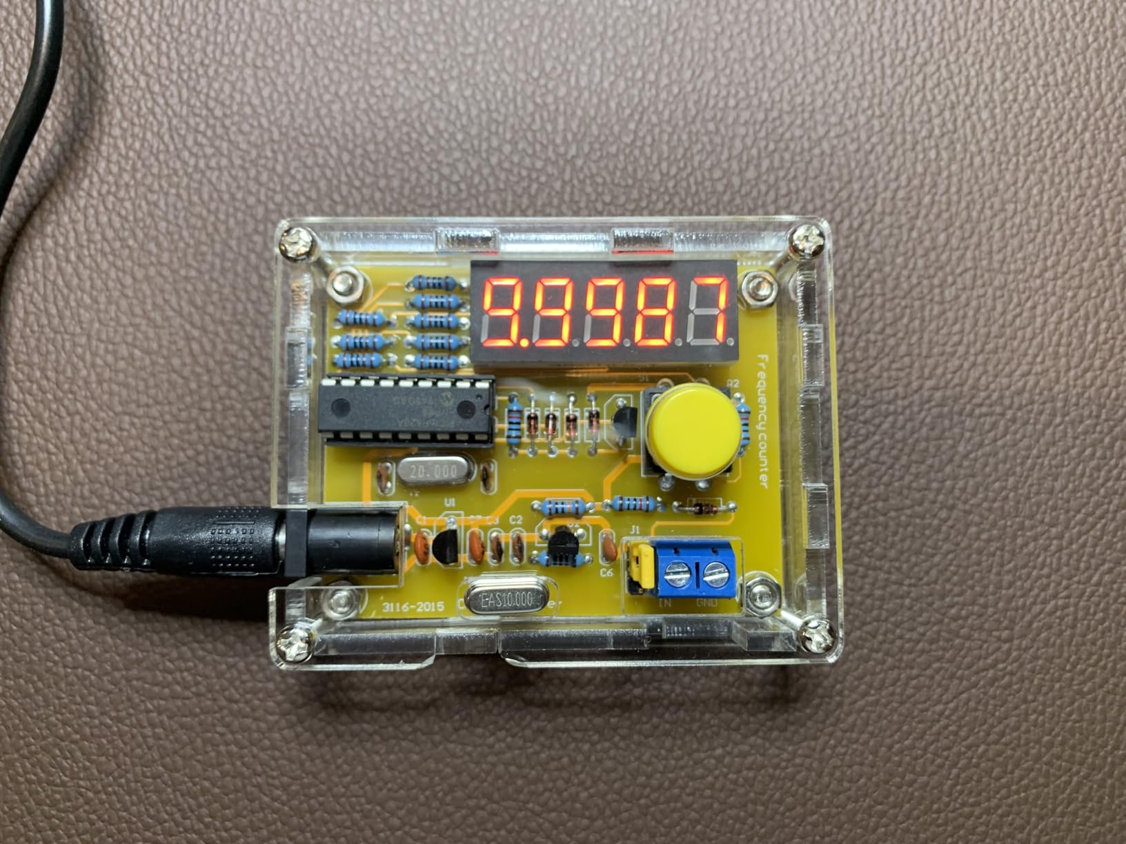 Professional DIY Frequency Counter Meter 1Hz-50MHz Crystal Oscillator Tester with Auto Range 5-Digit LED Display Power Saving Mode for Radio Transceivers Circuit Measurement customer photo 1