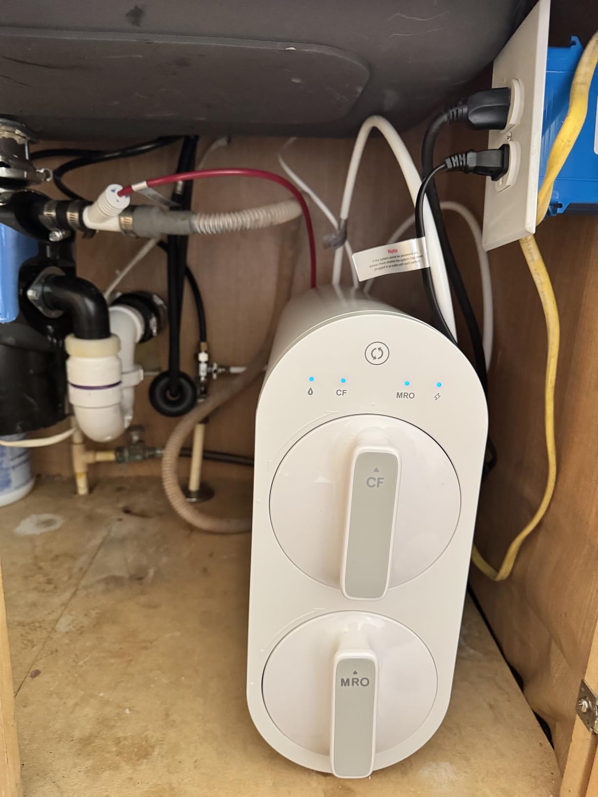 Waterdrop G2 Reverse Osmosis System, 7 Stage Tankless RO Water Filter System, Under Sink Water Filtration System, 400 GPD, 1:1 Pure to Drain, Reduces TDS, FCC Listed, USA Tech customer photo 2