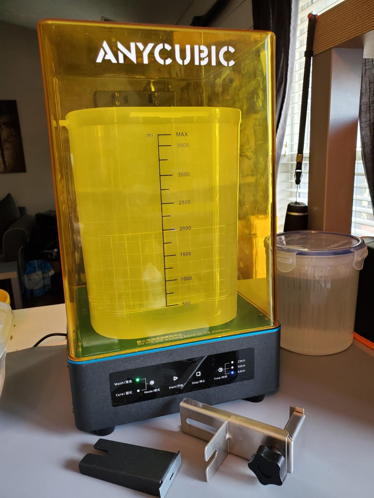ANYCUBIC Wash and Cure 3, Upgraded Volume 2 in 1 Wash and Cure Station, with Gooseneck Lights, for Mars Anycubic Photon Mono 4 2 Resin 3D Printer customer photo 1