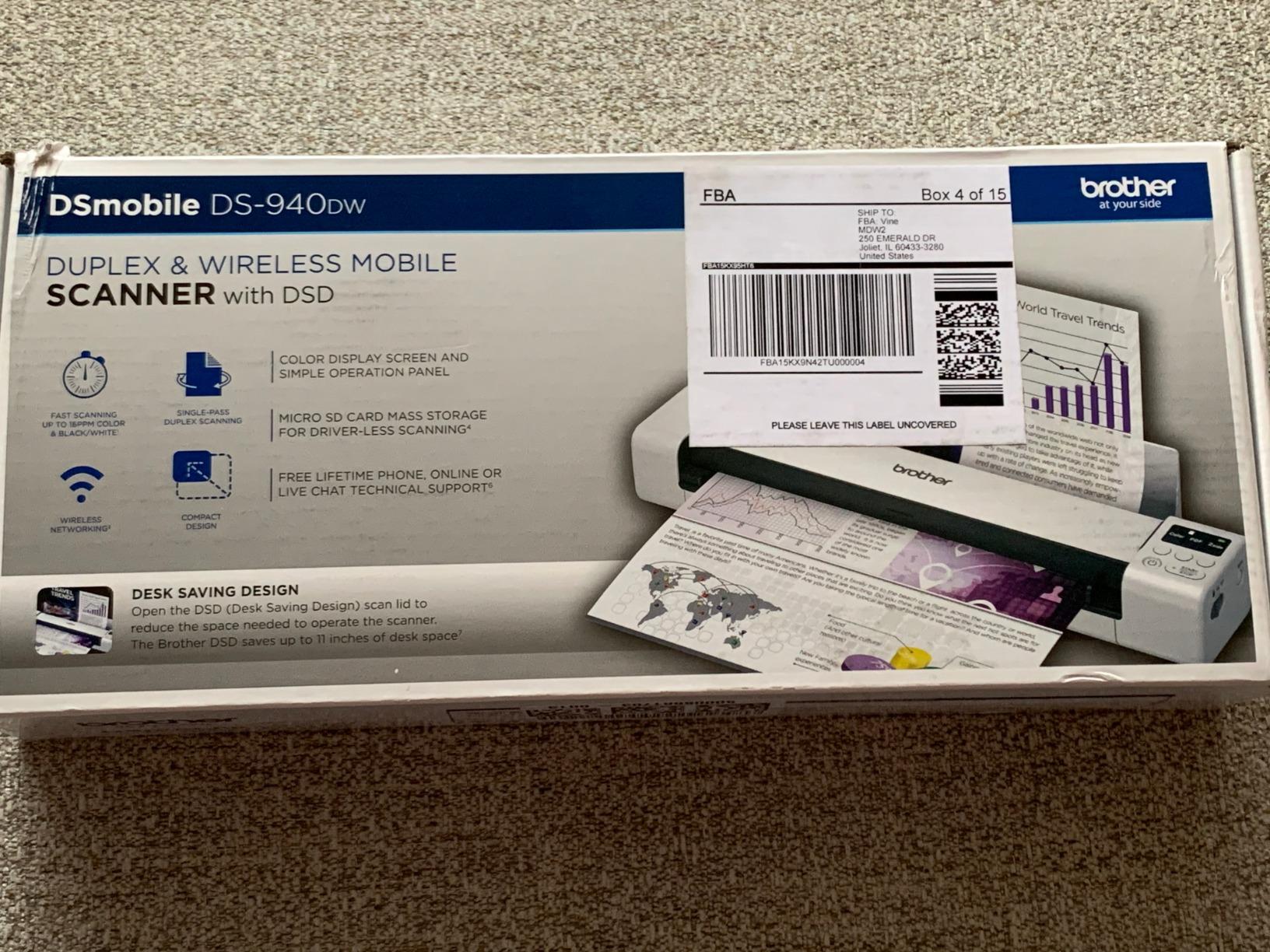 Brother DS-940DW Duplex and Wireless Compact Mobile Document Scanner customer photo 1