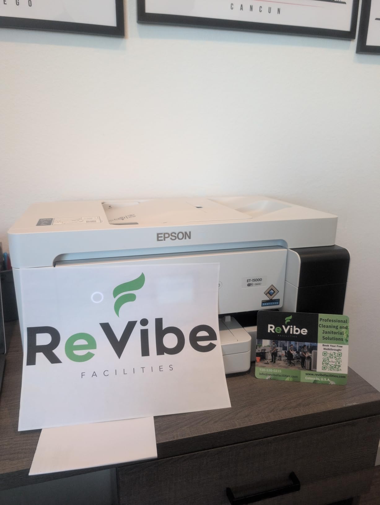 Epson EcoTank ET-15000 Wireless Color All-in-One Supertank Printer with Scanner, Copier, Fax, Ethernet and Printing up to 13 x 19 Inches, White customer photo 2