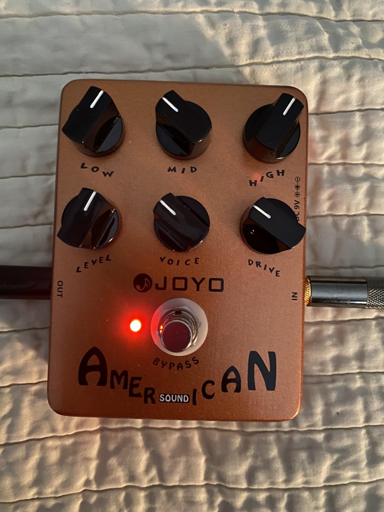 JOYO Vintage Overdrive Pedal Classic Tone for Electric Guitar Effect - True Bypass (JF-01) customer photo 1