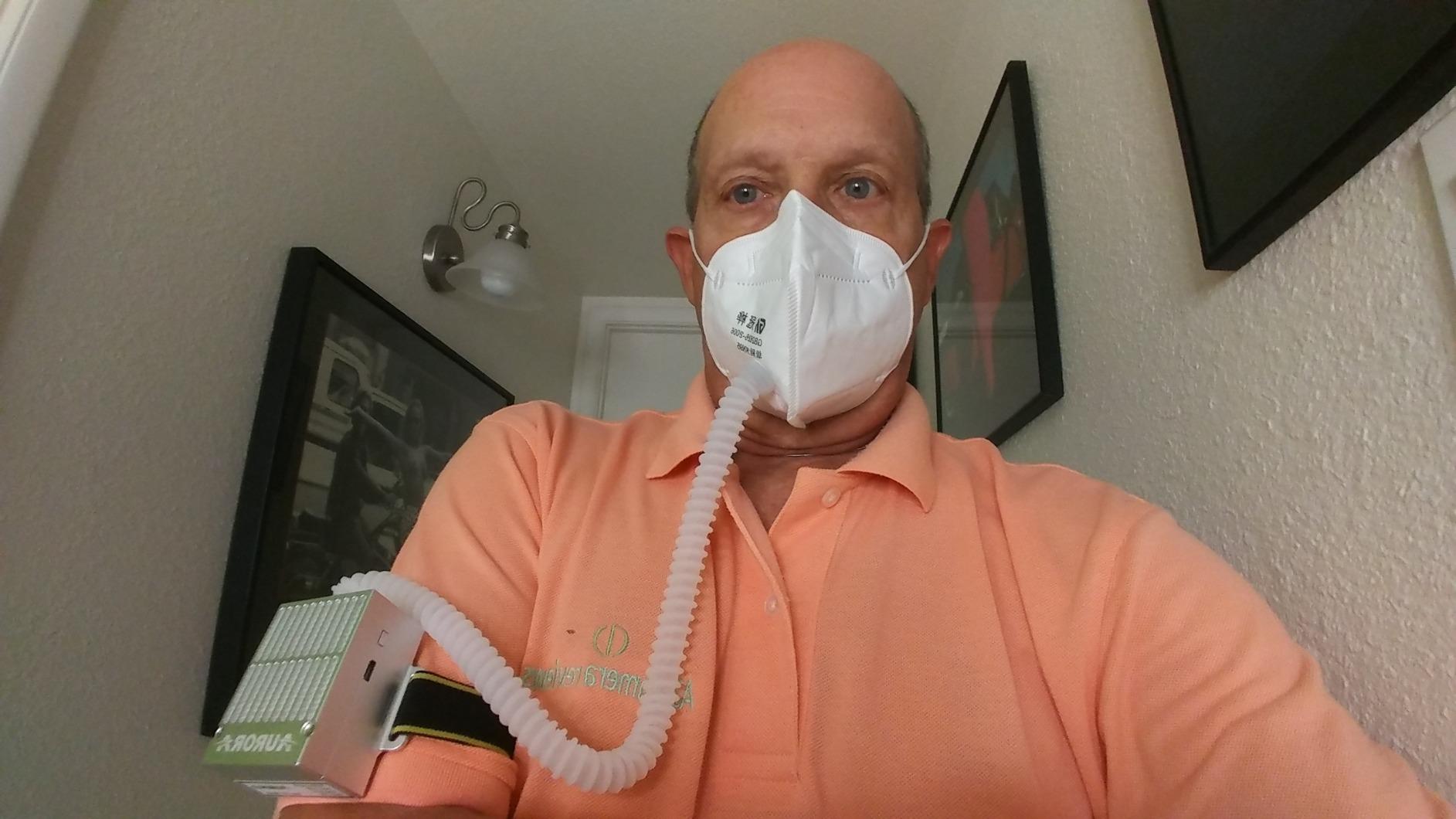 4WDKING Rechargeable Electrical Air Purifying, Reusable Portable Air Purifier with HEPA Filter for Sleeping Outdoor Sports Housework customer photo 1