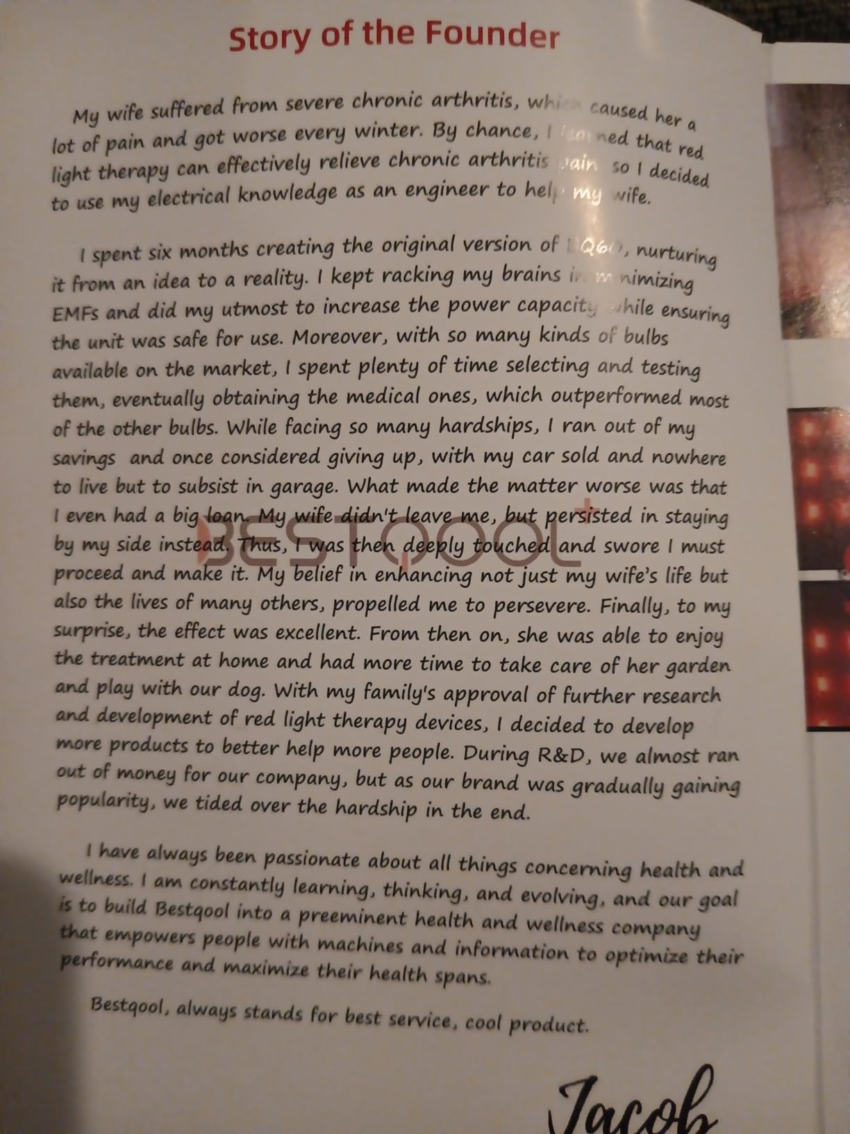 BestQool Red Light Therapy for face Body, 4 Wavelengths Infrared Red Light Therapy, 100 Elite Grade Dual Chip LEDs, High Power Red Light Panel, Infrared Light Therapy Device, Modular Design. 170W customer photo 2