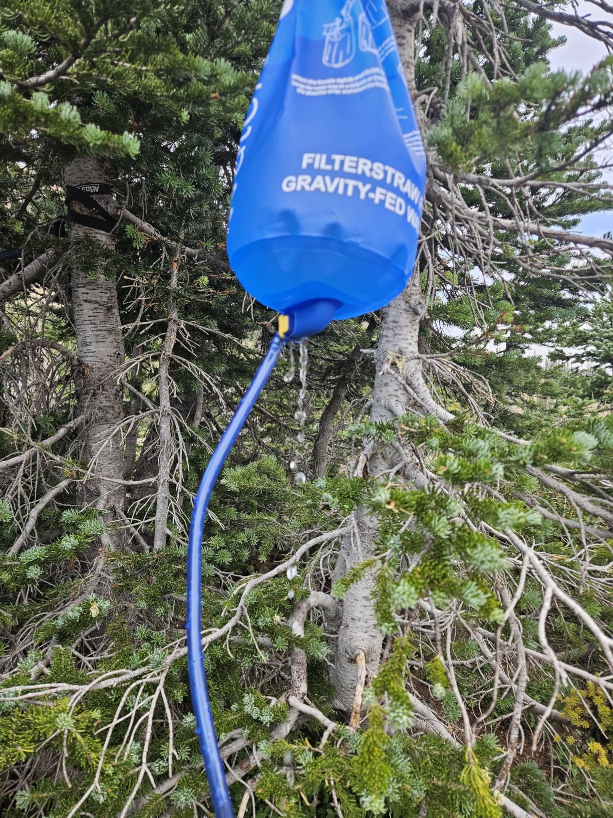 Waterdrop Gravity Water Filter Straw, Camping Water Filtration System, Water Purifier Survival for Travel, Backpacking and Emergency Preparedness, 1.5 gal Bag, 5 Stage Filtration customer photo 2