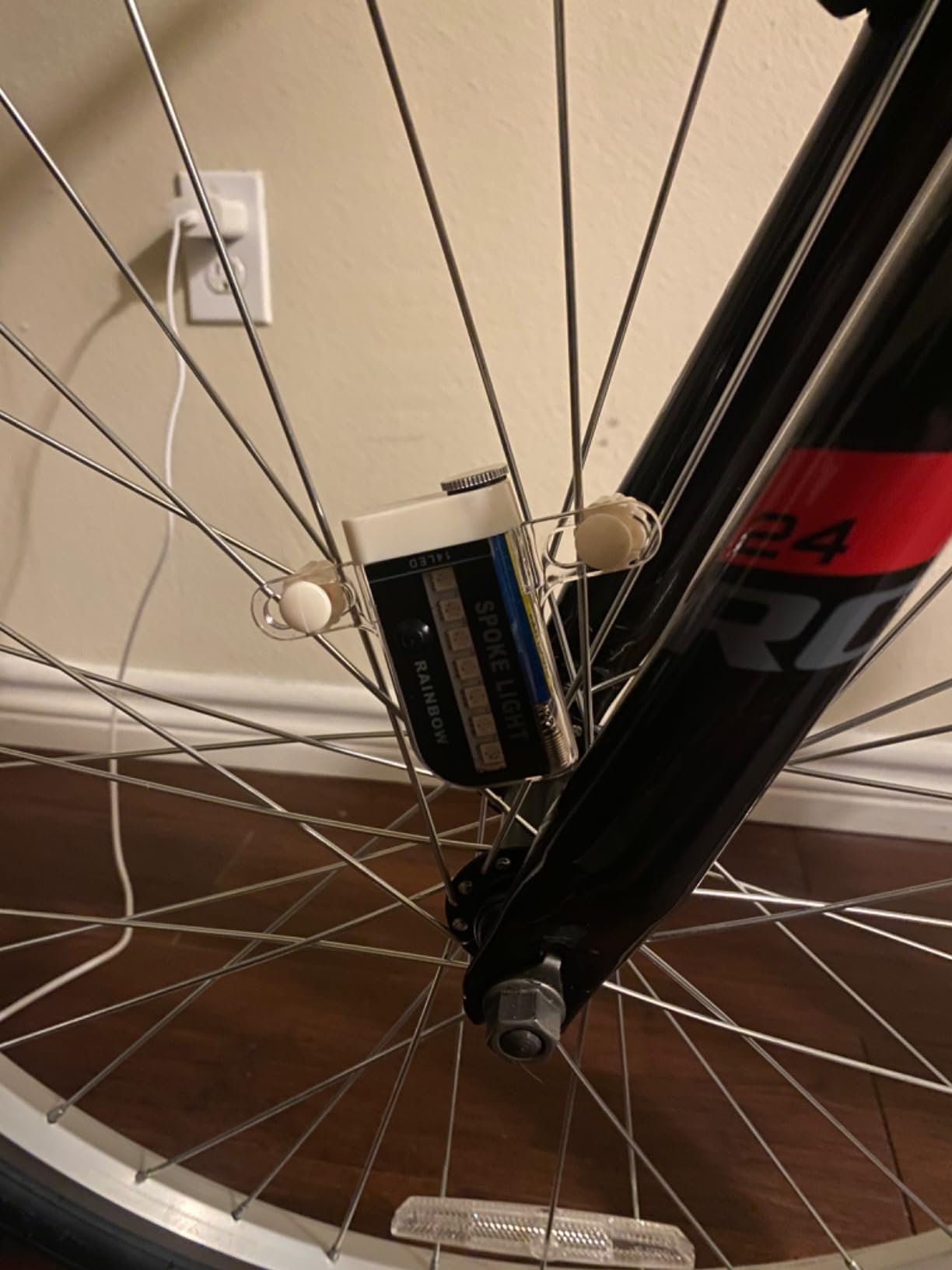 Bike Wheel Lights (2 Pack) - Waterproof LED Bicycle Spoke Tire Lights - Great Gift for Kids Adults - 30 Different Patterns Change - Bike Accessories - Black customer photo 2