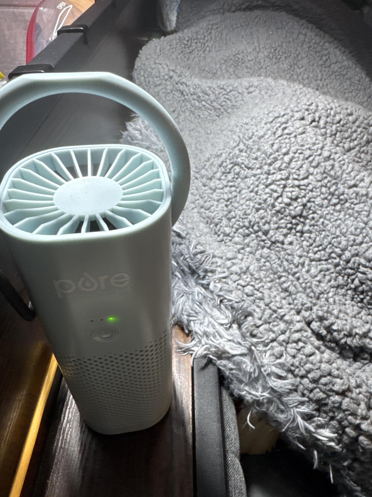 Pure Enrichment PureZone Mini Portable Air Purifier - Cordless True HEPA Filter Cleans Air & Eliminates 99.97% of Dust, Odors, & Allergens Close to You - Cars, School, & Office (Black) customer photo 1