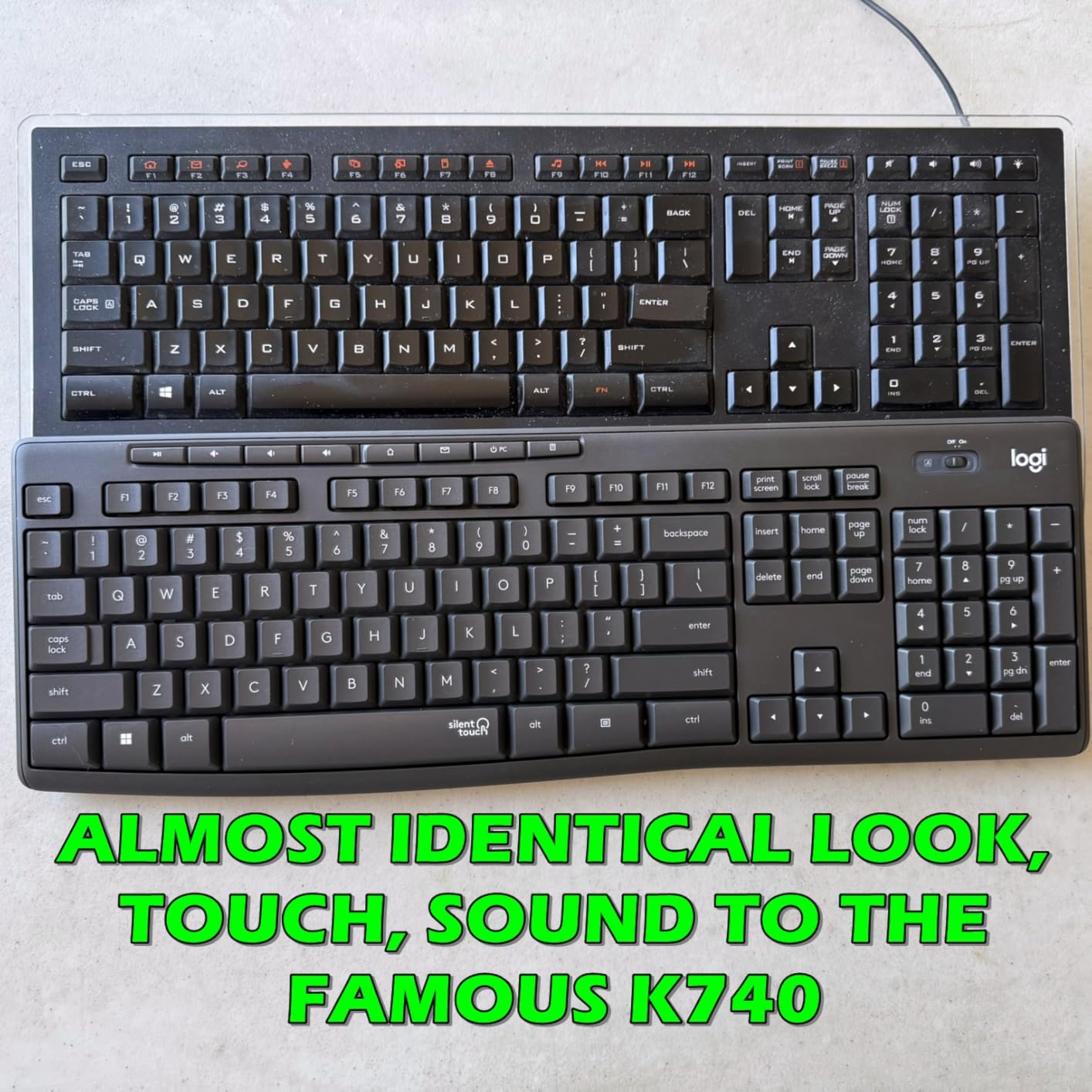 Logitech MK295 Wireless Mouse & Keyboard Combo with SilentTouch Technology, Full Numpad, Advanced Optical Tracking, Lag-Free Wireless, 90% Less Noise - Graphite customer photo 1
