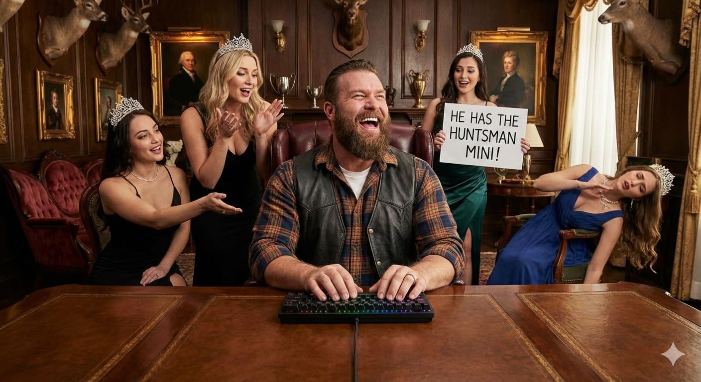 Razer Huntsman Mini 60% Gaming Keyboard: Fast Keyboard Switches - Clicky Optical Switches - Chroma RGB Lighting - PBT Keycaps - Onboard Memory - Snap Tap - White customer photo 2