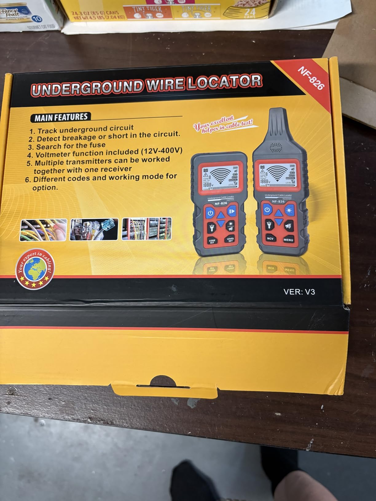 NOYAFA NF-826 Underground Cable Locator Wire Tracker, for Dog Fence Cables Irrigation, Wall and Underground Pipeline Wire Detector customer photo 2
