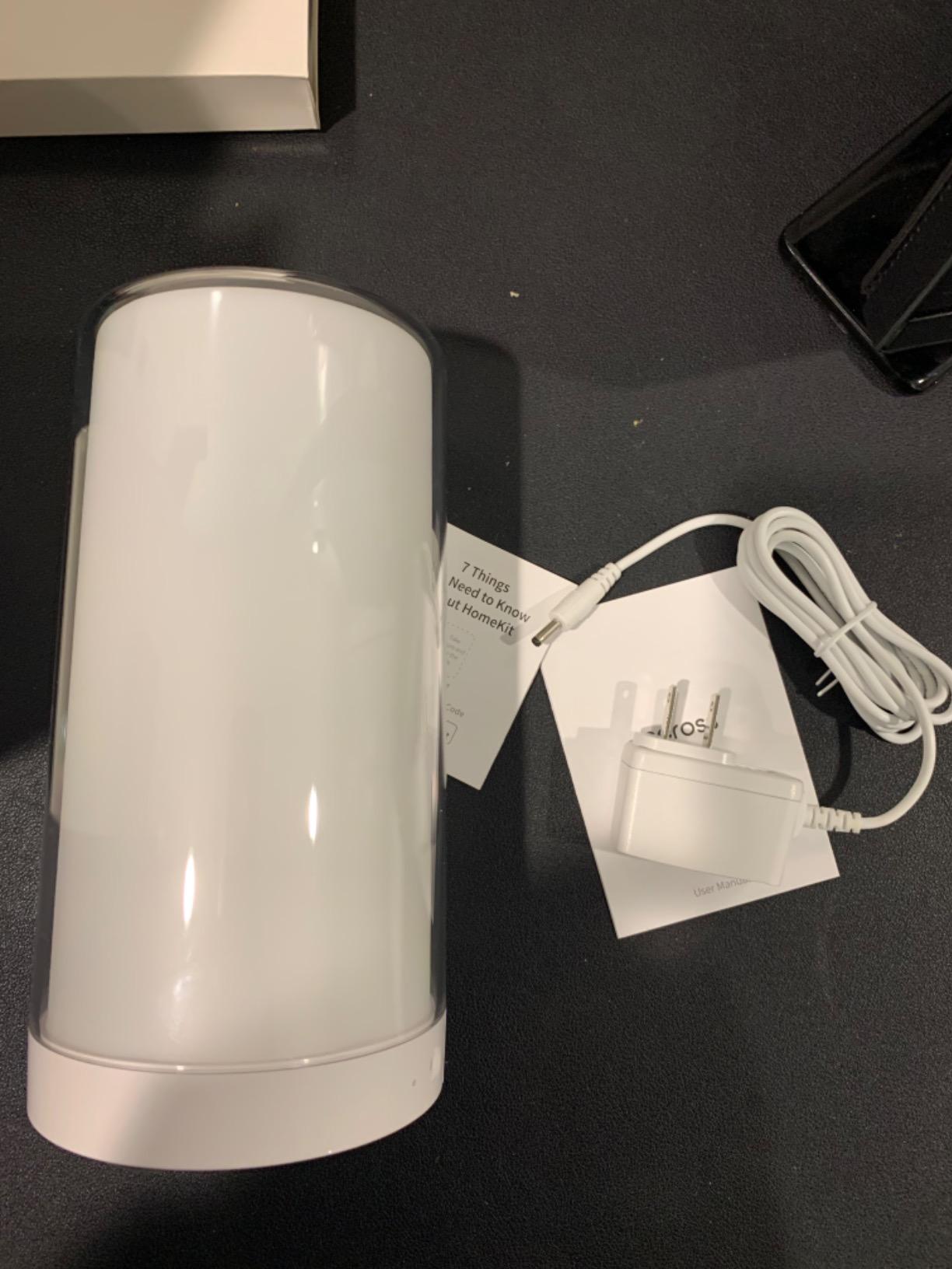 meross Smart Table Lamp, Bedside Lamp, Compatible with Apple HomeKit, Siri, Amazon Alexa and SmartThings, Tunable White and Multi-Color, Touch Control, Voice and App Control customer photo 2