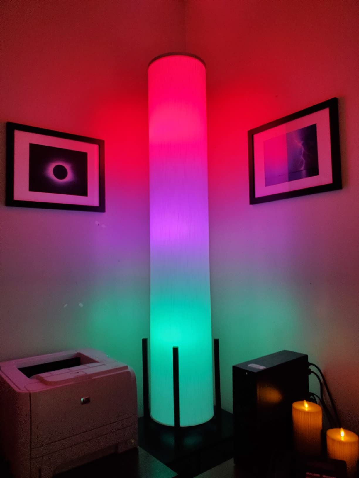 Philips Hue A19 LED Smart Light Bulb - White and Color Ambiance - 60W Indoor Light Bulb - Control with Hue App - Works with Alexa, Google Assistant and Apple Homekit - 3 Pack customer photo 1