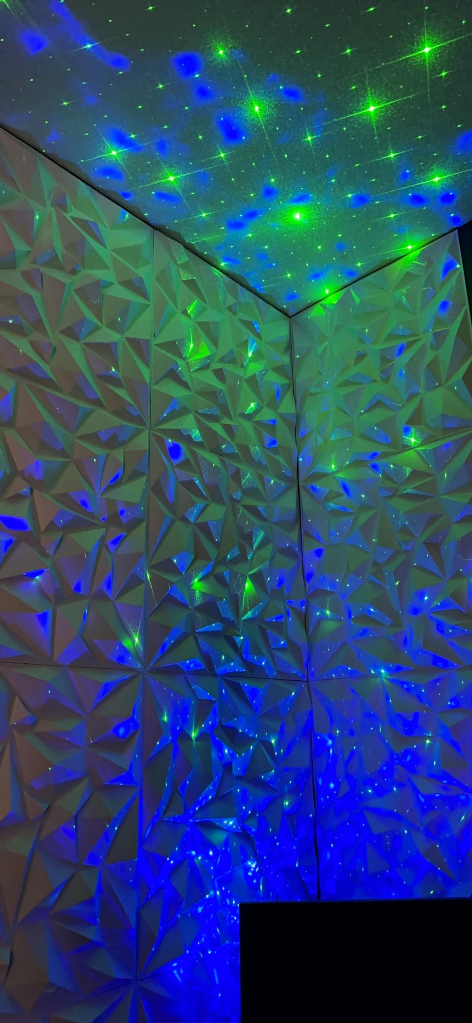 TroyStudio Acoustic Sound Diffuser Panels, 19.7 X 19.7 X 1 inches 12 Pcs White PVC Plastic 3D Wall Panel, Recording Studio Acoustical Treatment Diffusion panel, Art Decorative Ceiling Tiles customer photo 1