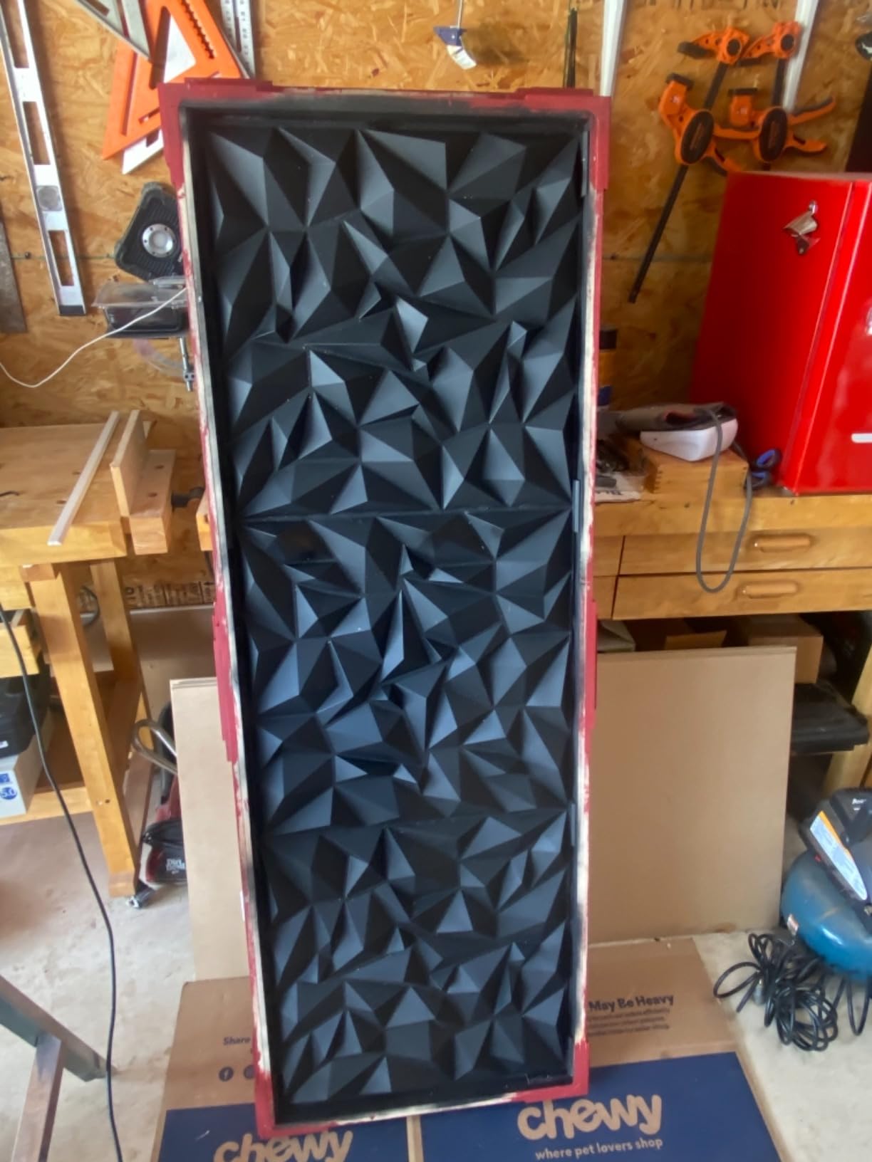 TroyStudio Acoustic Sound Diffuser Panels, 19.7 X 19.7 X 1 inches 12 Pcs White PVC Plastic 3D Wall Panel, Recording Studio Acoustical Treatment Diffusion panel, Art Decorative Ceiling Tiles customer photo 2