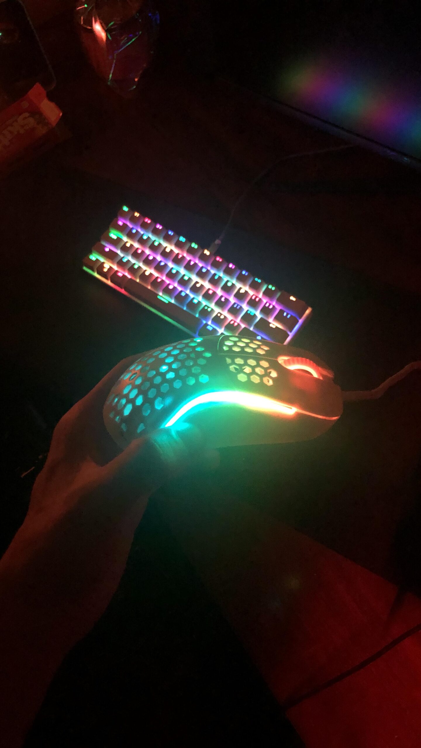 HK Gaming NAOS M Ultra Lightweight Honeycomb Shell Ambidextrous Wired RGB Gaming Mouse - 12,000 DPI | 7 Buttons | 59g customer photo 1