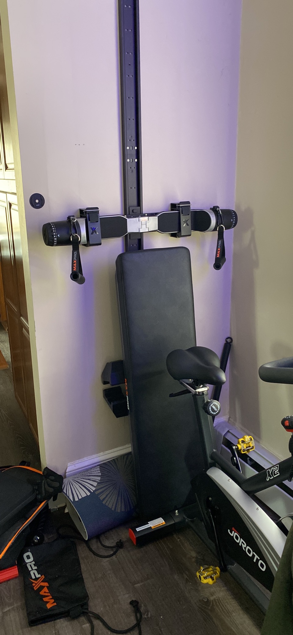 MAXPRO Fitness Cable Home Gym - Portable, Bluetooth Connected, 5-300lbs Resistance, As Seen on Shark Tank customer photo 2