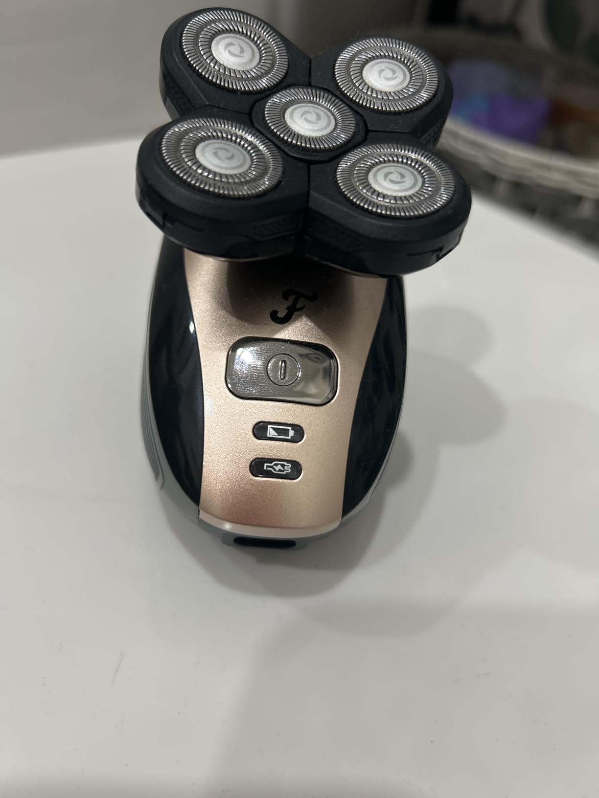 Freebird FlexSeries Electric Head & Body Hair Shaver - Mens Cordless Rechargeable Wet/Dry Skull Bald Head Back & Groin Waterproof Razor with Rotary Blades, Clippers, Nose Trimmer, Brush, Massager customer photo 2