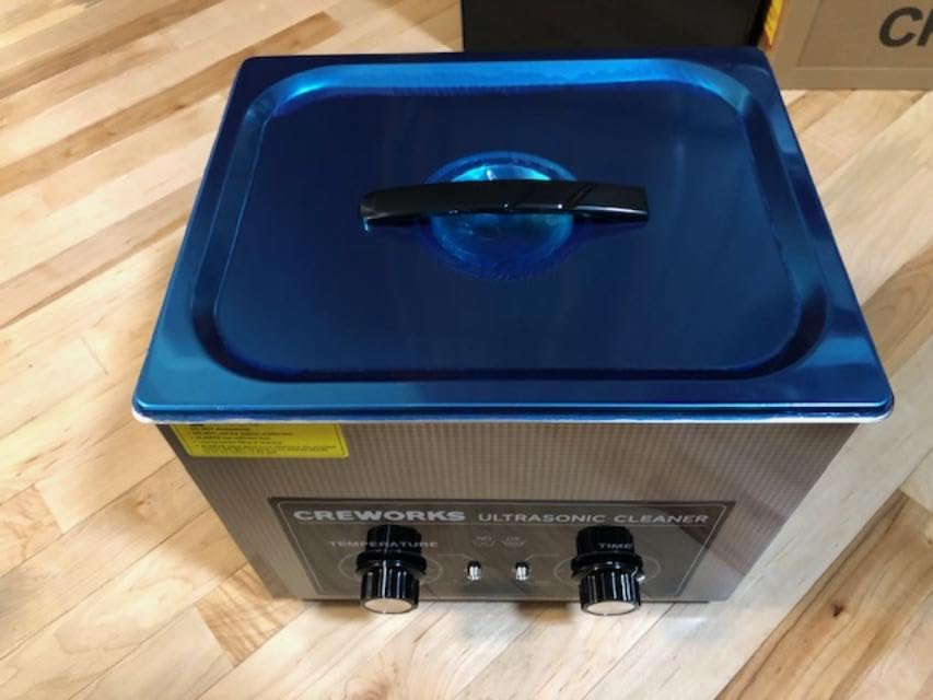 CREWORKS Ultrasonic Cleaner with Heater & Timer, 1/2 Gallon Stainless Steel 60W Ultrasonic Cleaning Machine with Degas & Gentle, 2L Sonic Machine for Professional Jewelry Watch Glasses Cleaning customer photo 1