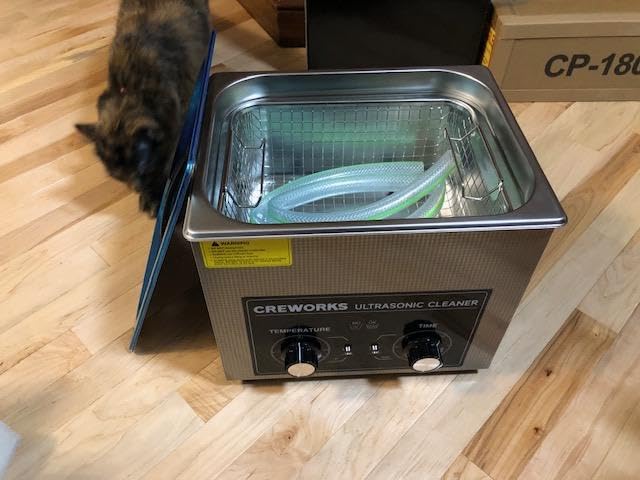 CREWORKS Ultrasonic Cleaner with Heater & Timer, 1/2 Gallon Stainless Steel 60W Ultrasonic Cleaning Machine with Degas & Gentle, 2L Sonic Machine for Professional Jewelry Watch Glasses Cleaning customer photo 2