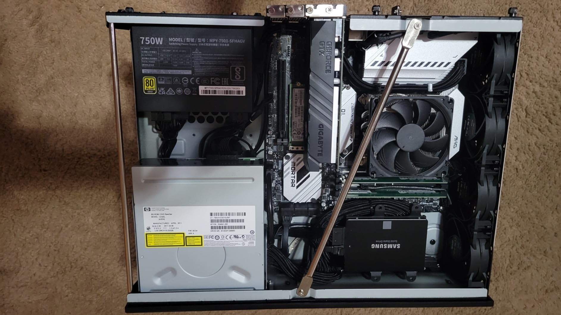 Cooler Master V750 SFX Gold 750W Fully Modular Power Supply - 80+ Gold Certified SFF PSU, ATX 3.1 & PCIe 5.1 Ready, 90° Angled Cable, Low Noise, Small Form Factor ITX PSU, 10-Year Warranty, Black customer photo 2