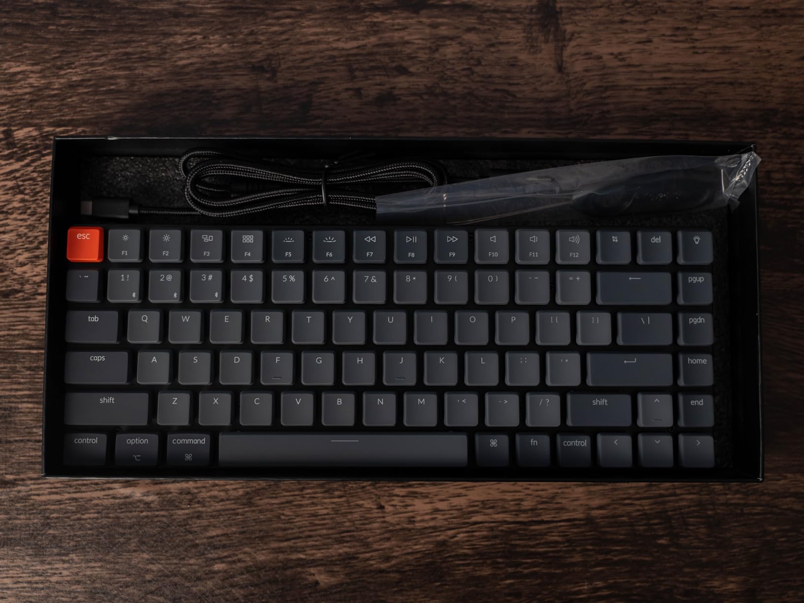 K3 Version 2, 84 Keys Ultra-Slim Wireless Bluetooth/USB Wired Mechanical Keyboard with White LED Backlit, Low-Profile Keychron Mechanical Red Switch Compatible with Mac Windows customer photo 2