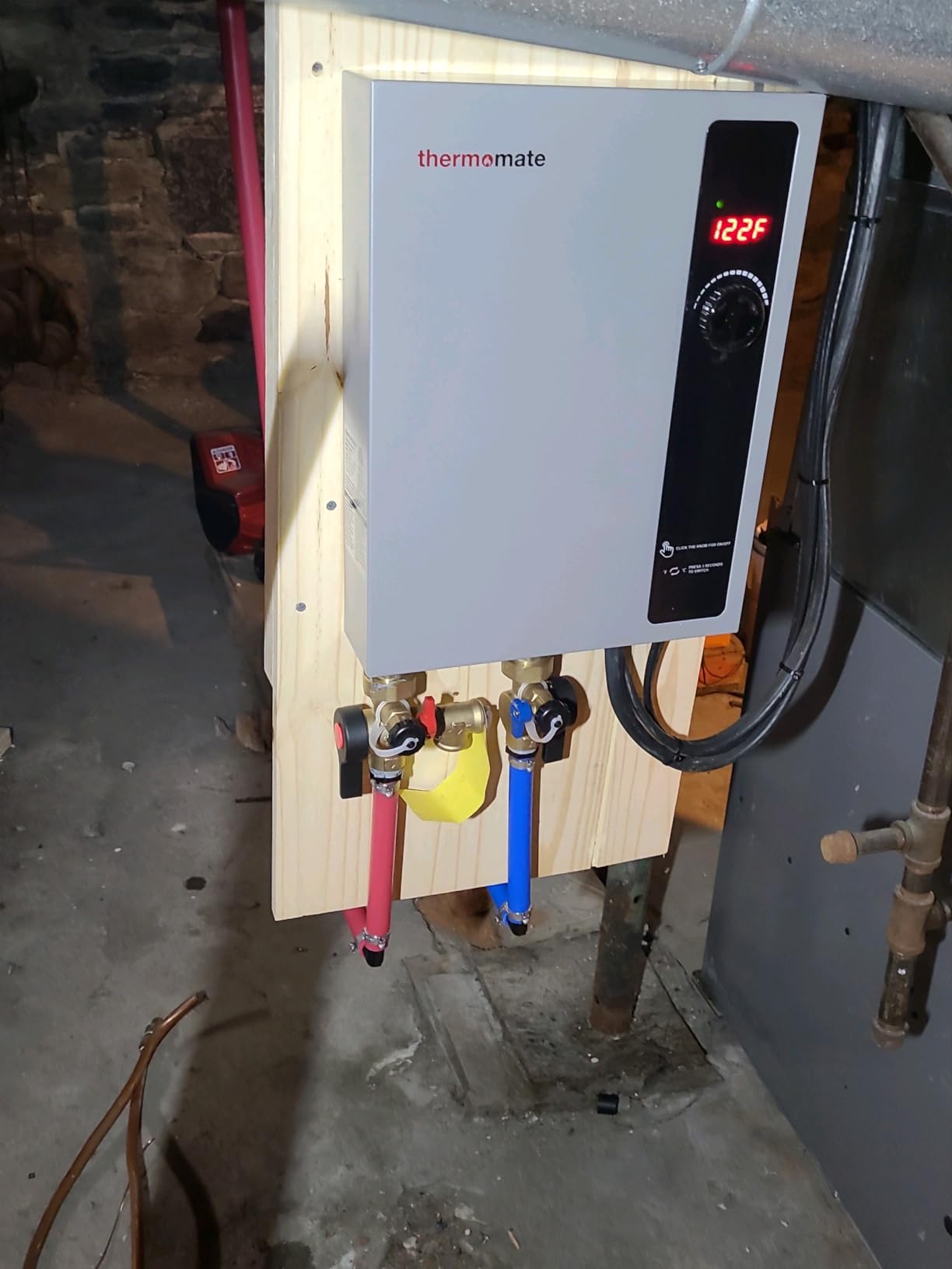 Tankless Water Heater Electric 27kW at 240 Volt, ThermoMate On Demand Instant Hot Water Heater Up to 6.4GMP, Self-Modulating Energy Saving for Residential Indoor Shower, Draw 114Amp customer photo 2