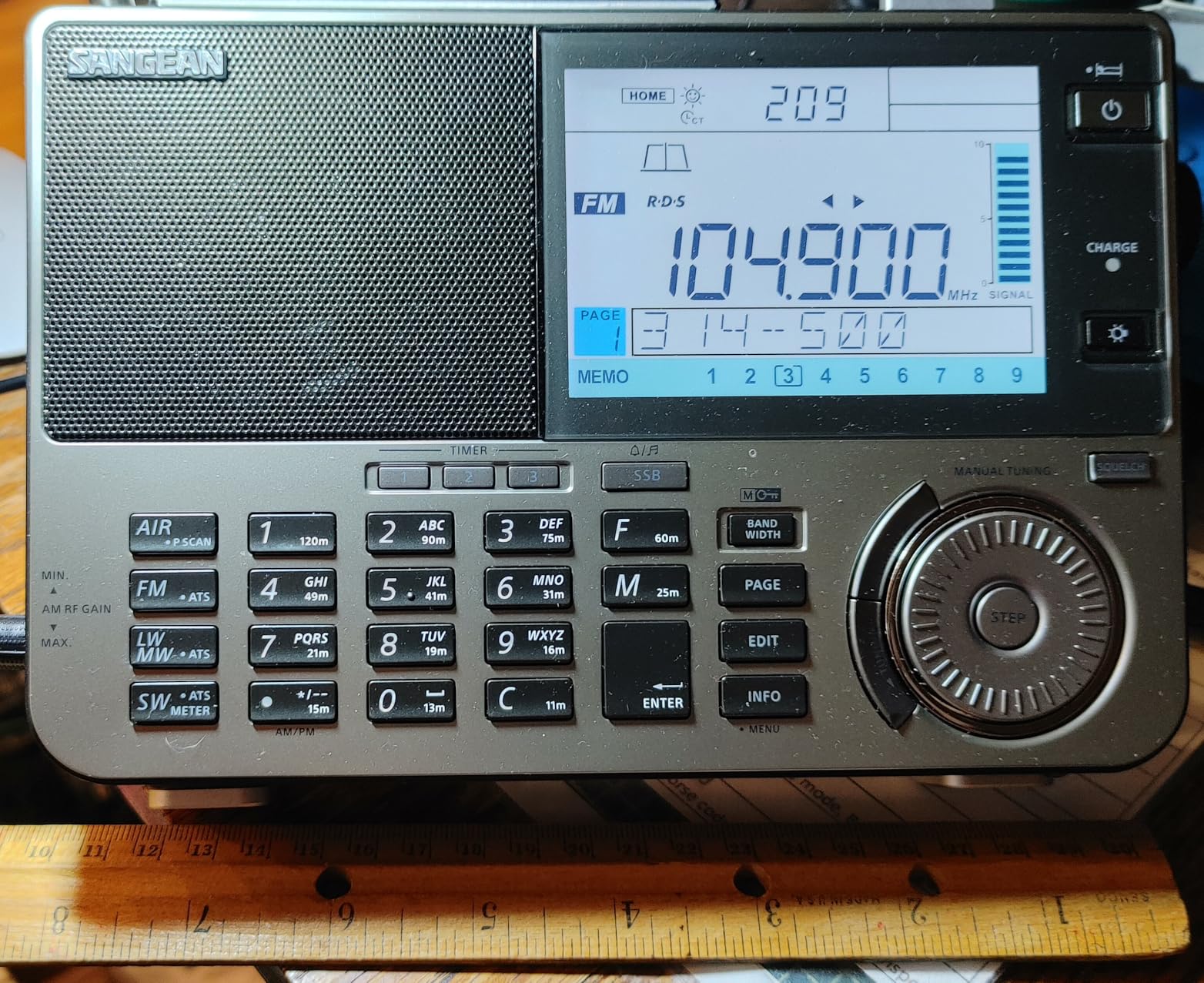 Sangean ATS-909X2, Ultimate FM/SW/MW/LW/Air Multi-Band Radio customer photo 1