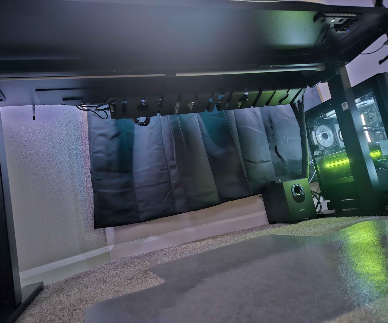 PAMO Cable Management Under Desk for Easy mounting Under-Table I Set of 2 - with 10X Cable Ties I Desk Organizer for Office/Home Office Table Thoughtful Cable Tray Holder customer photo 1