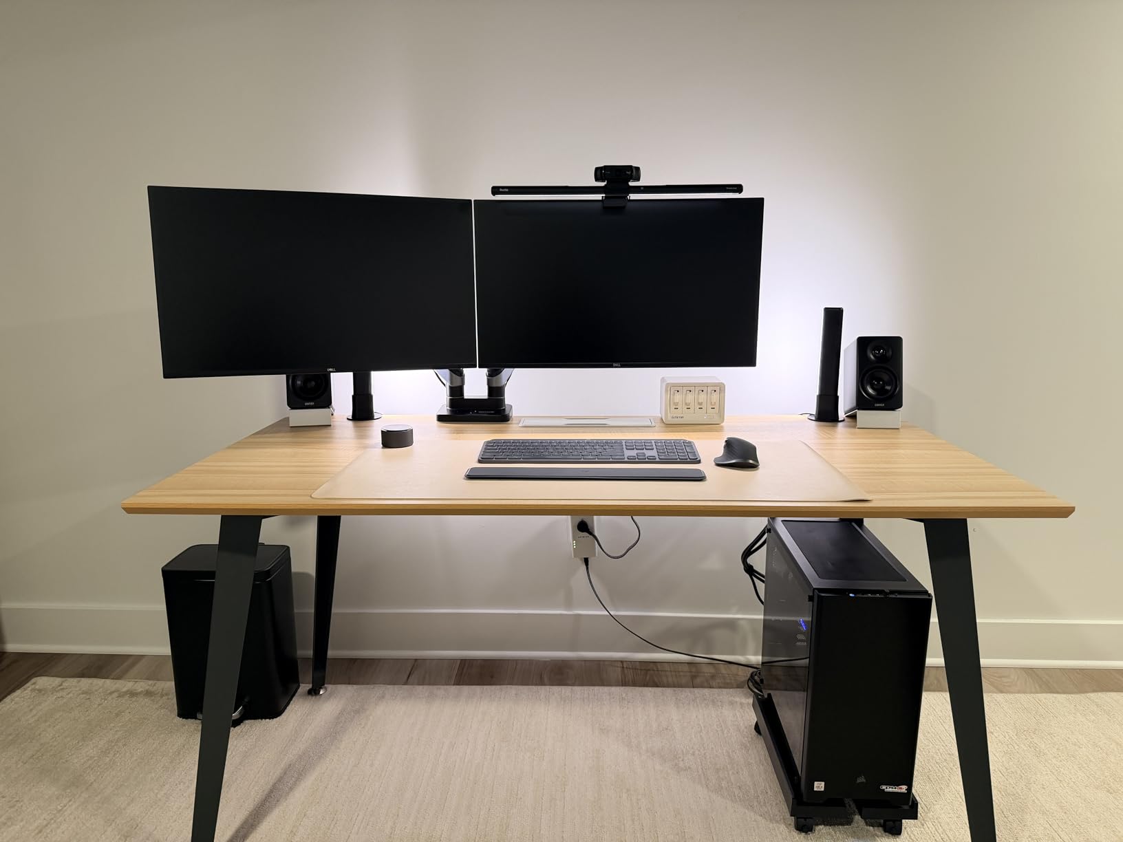 PAMO Cable Management Under Desk for Easy mounting Under-Table I Set of 2 - with 10X Cable Ties I Desk Organizer for Office/Home Office Table Thoughtful Cable Tray Holder customer photo 2