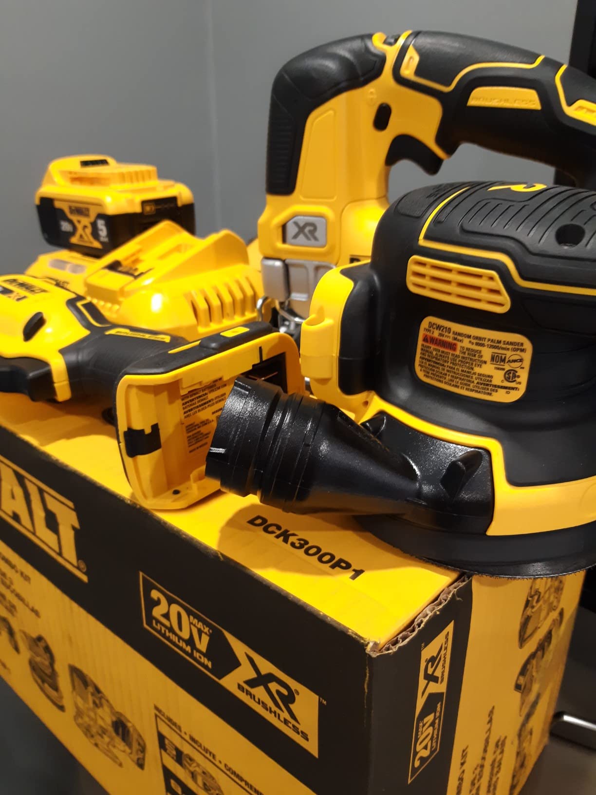 DEWALT 20V MAX Power Tool Combo Kit, Cordless Woodworking 3-Tool Set with 5ah Battery and Charger (DCK300P1) customer photo 1
