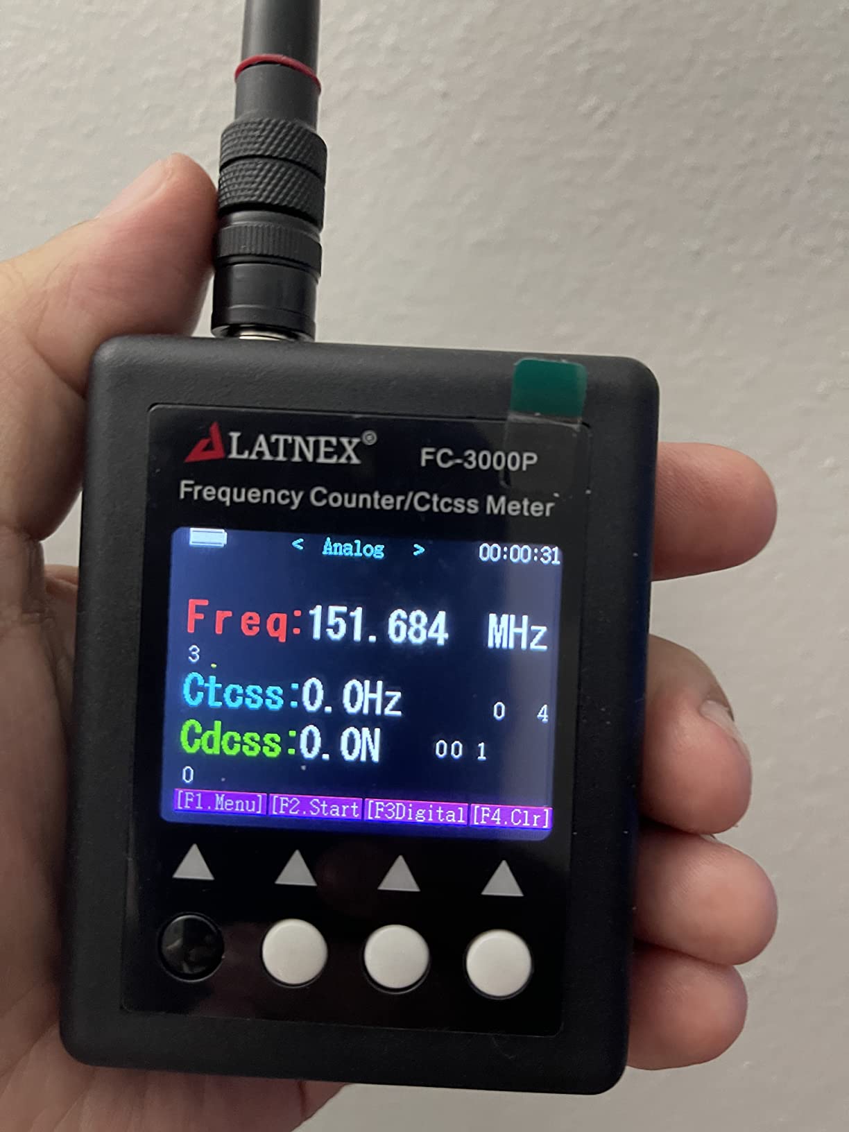FC-3000P Ham Radio CB Frequency Counter 27Mhz-3000Mhz - High Sensitivity with CTCCSS DCS Decoder for The VHF & UHF - CB Continuous Carrier Signal, Walkie-Talkies, DMR Radio Transceivers customer photo 1