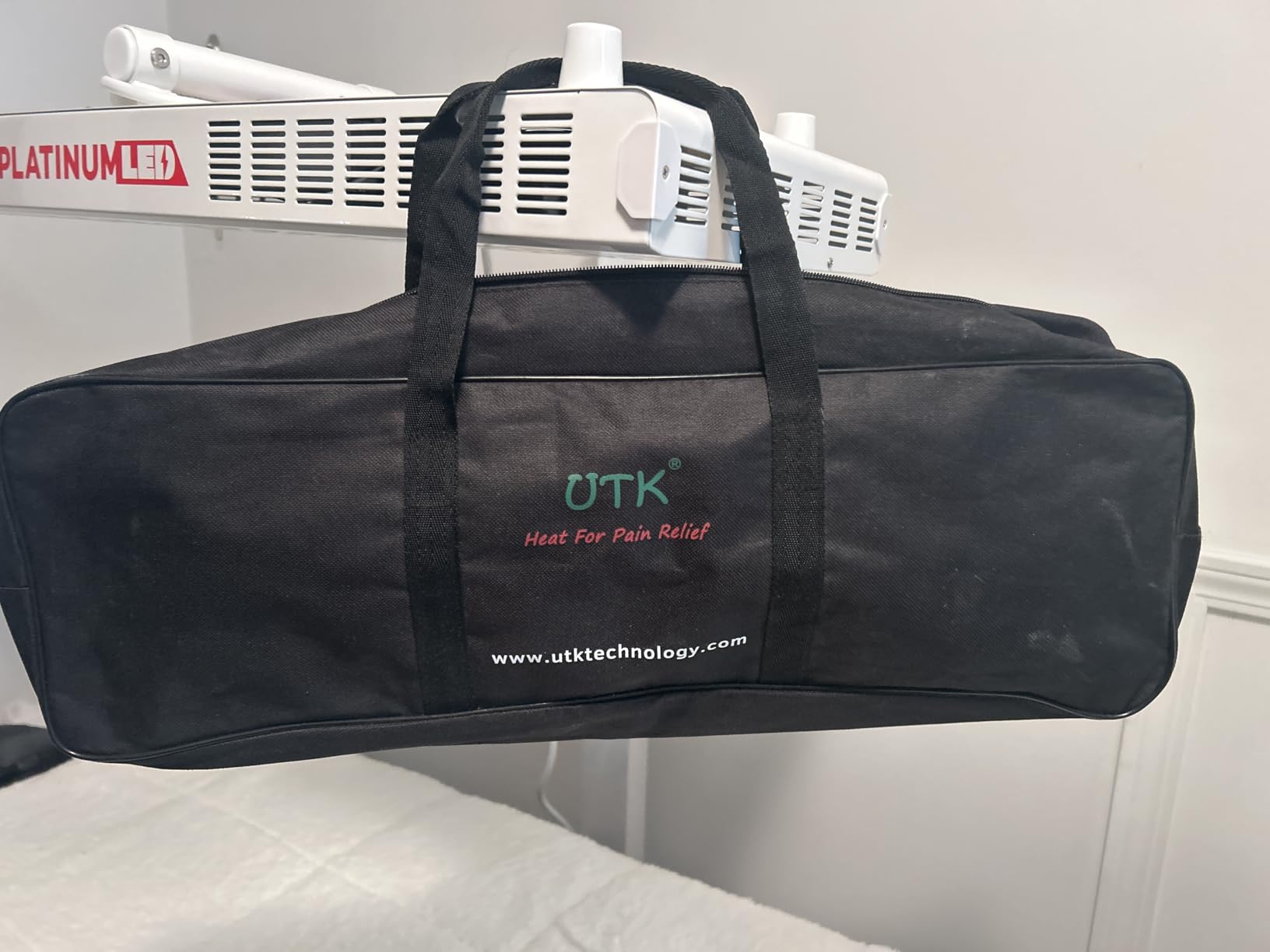 UTK Far Infrared Heating Pad for Back, 5X Deeper Pain Relief for Full Back, Thigh, Hip, Muscle, Hotter to 159°F, Weighted Electric Mat with Jade Tourmaline Stones, 22