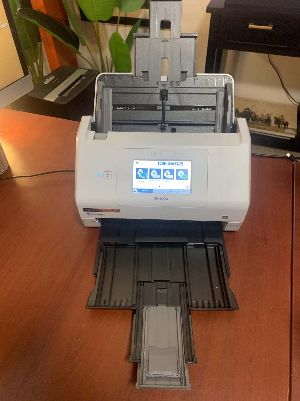 Epson RapidReceipt RR-600W Wireless Desktop Color 2-Sided Document & Tax Receipt Scanner with ScanSmart AI PRO Data Management Software for PC & Mac Touchscreen & 100-Page Auto Document Feeder customer photo 1