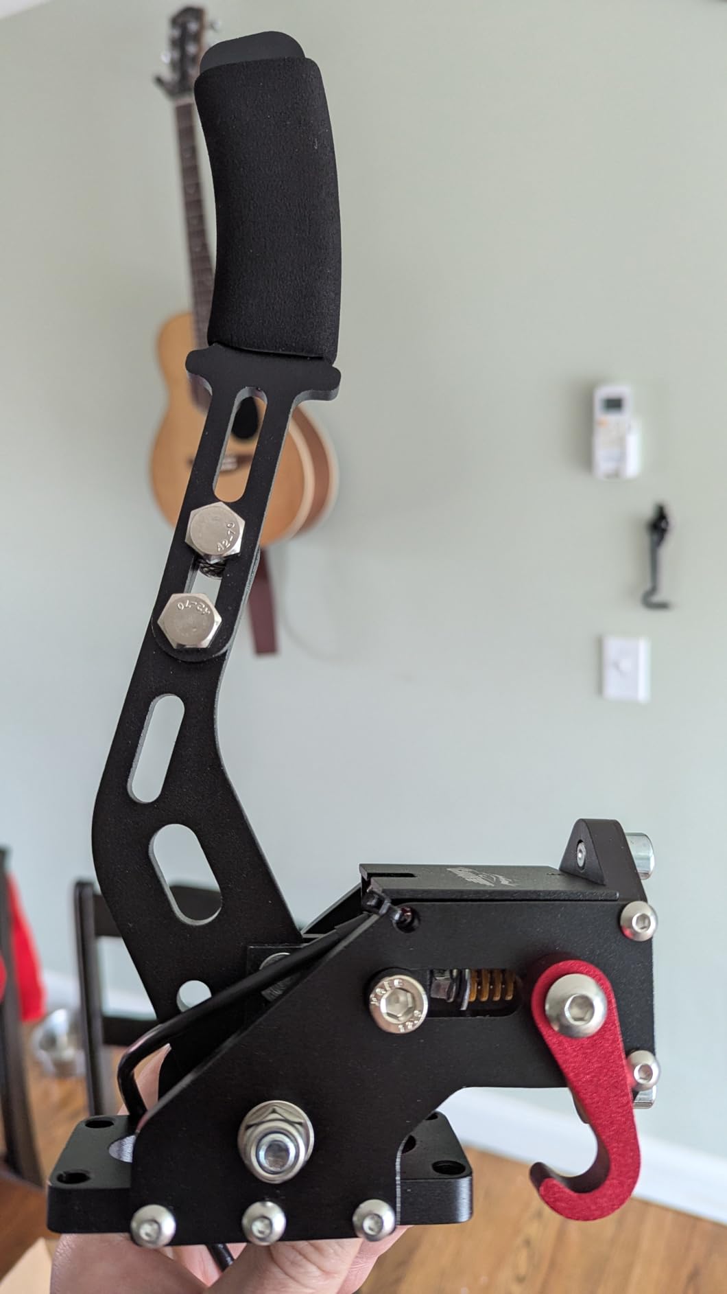 CNRAQR PC Racing Game USB Handbrake for 16Bit SIM for Racing Games, Compatible with G27 G29 G923 T500 T300 Simulate Linear Handbrake-Excluding Installation Bracket(Only PC System) customer photo 1