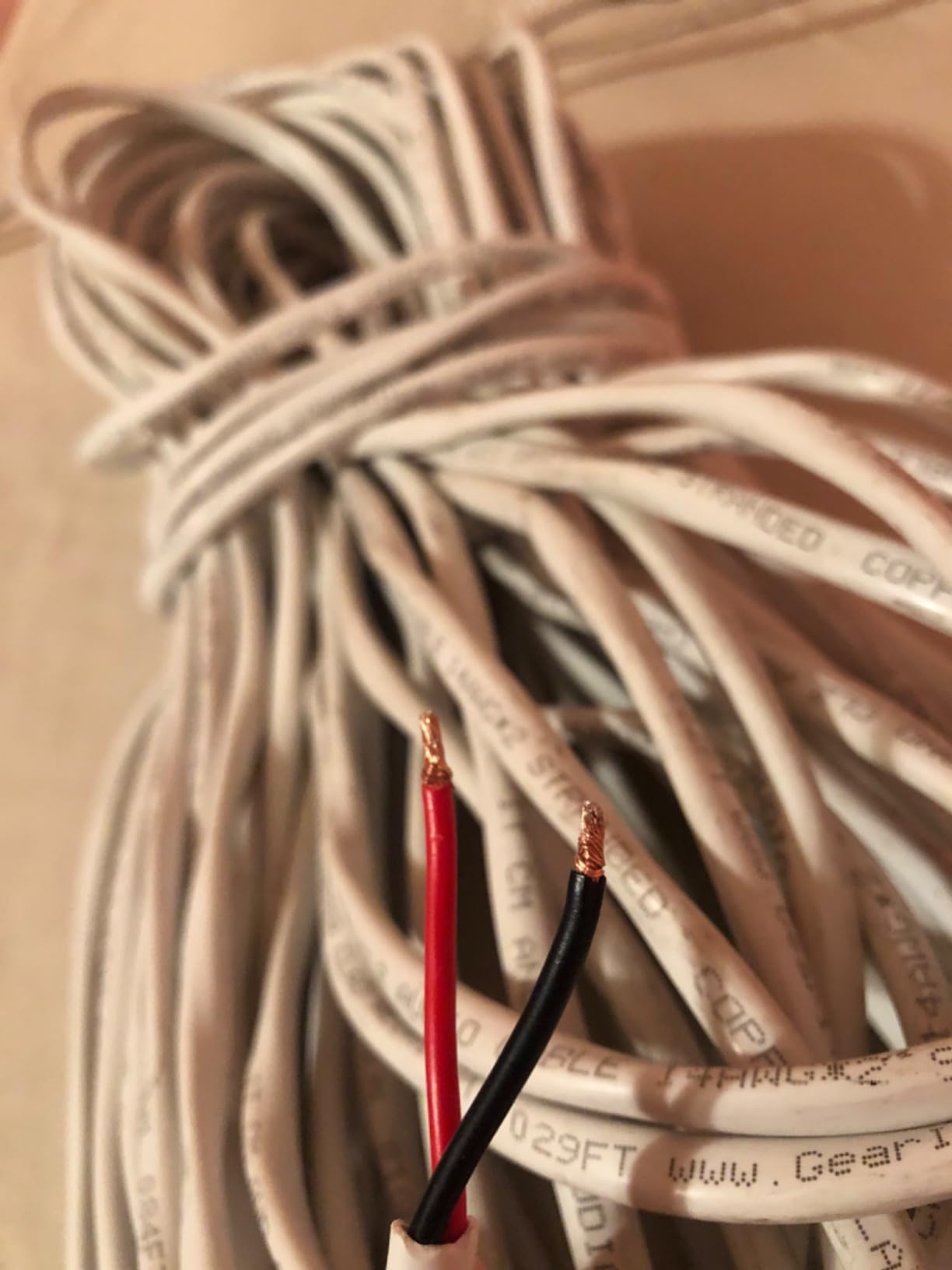 GEARit 14 Gauge Speaker Wire, CL2 Rated 14 Gauge Wire 200ft, Audio Cable with Red/Black Color Coded, CCA customer photo 2