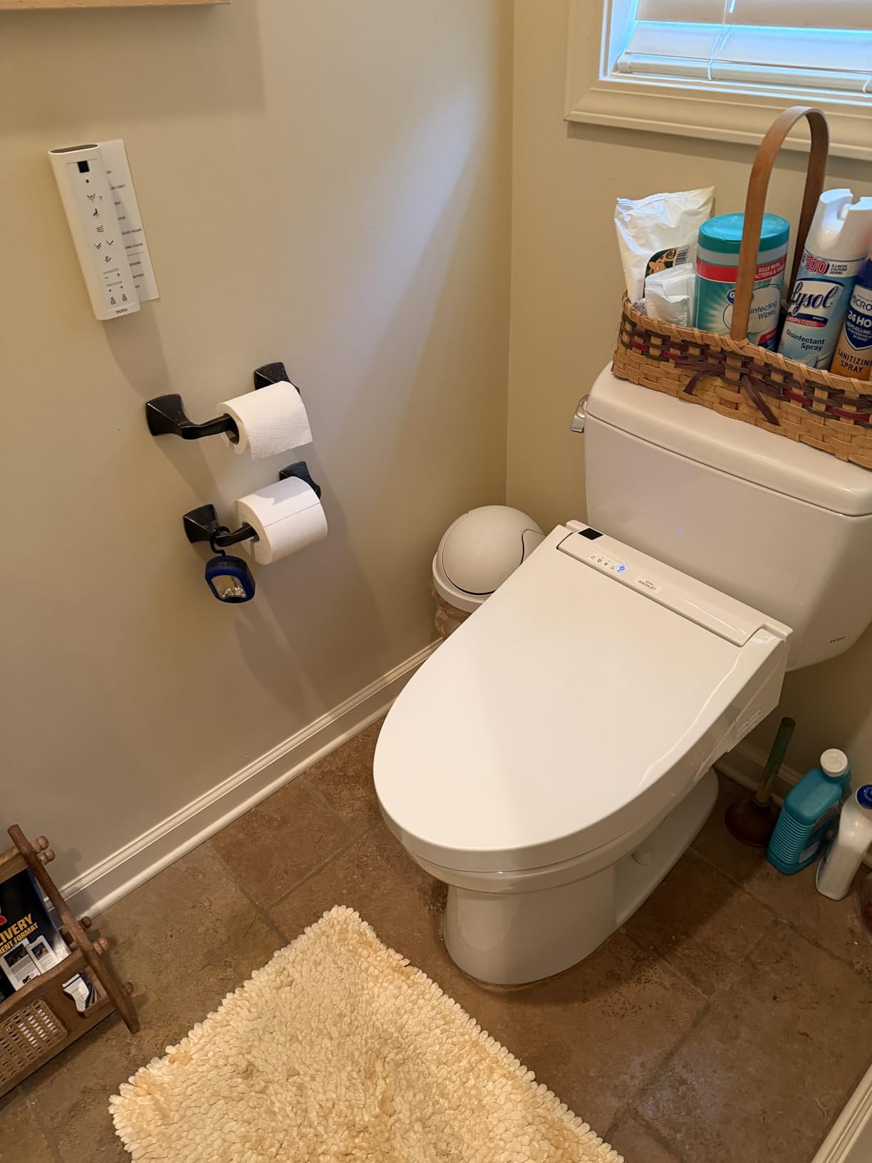 TOTO WASHLET C5 Electronic Bidet Toilet Seat with PREMIST and EWATER+ Wand Cleaning, Elongated, Cotton White - SW3084#01 customer photo 1