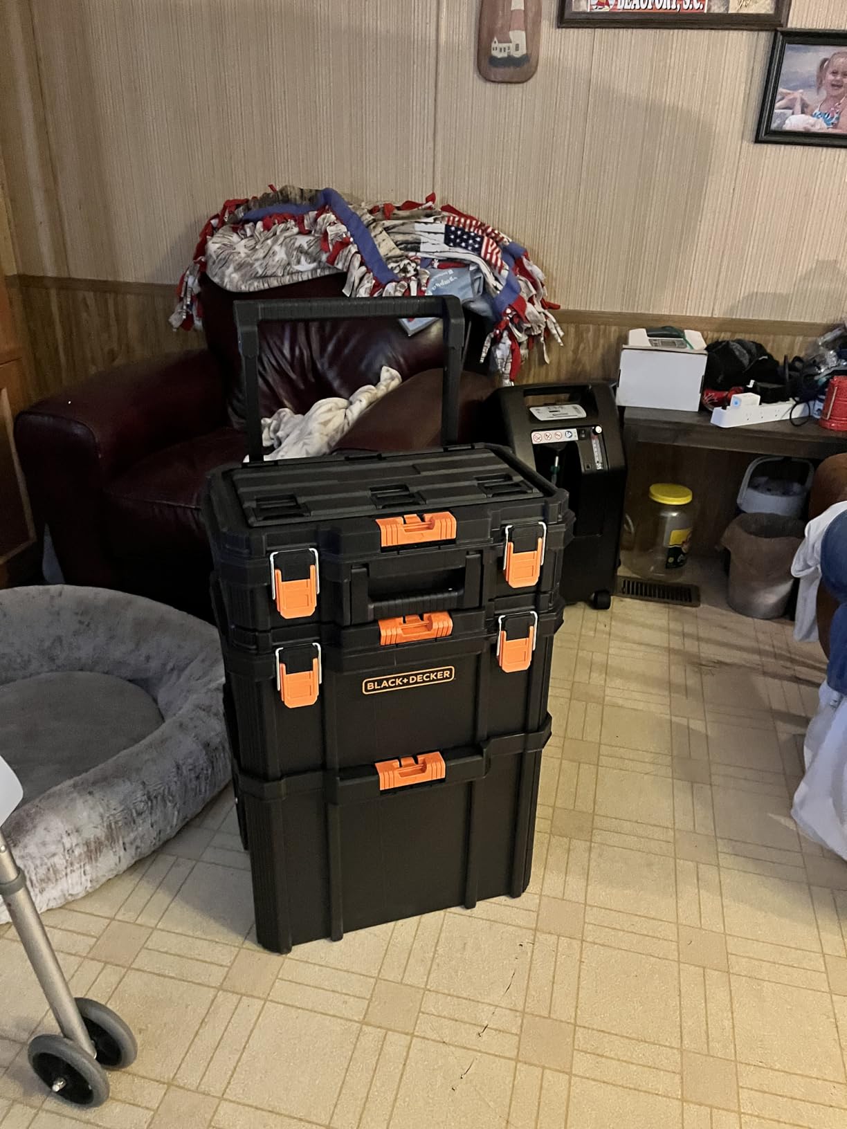 beyond by BLACK+DECKER BLACK+DECKER BDST60500APB Stackable Storage System - 3 Piece Set (Small, Deep Toolbox, and Rolling Tote) customer photo 1