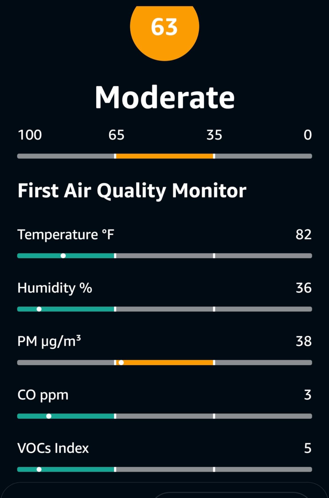 Amazon Smart Air Quality Monitor - Know your air, Works with Alexa customer photo 2